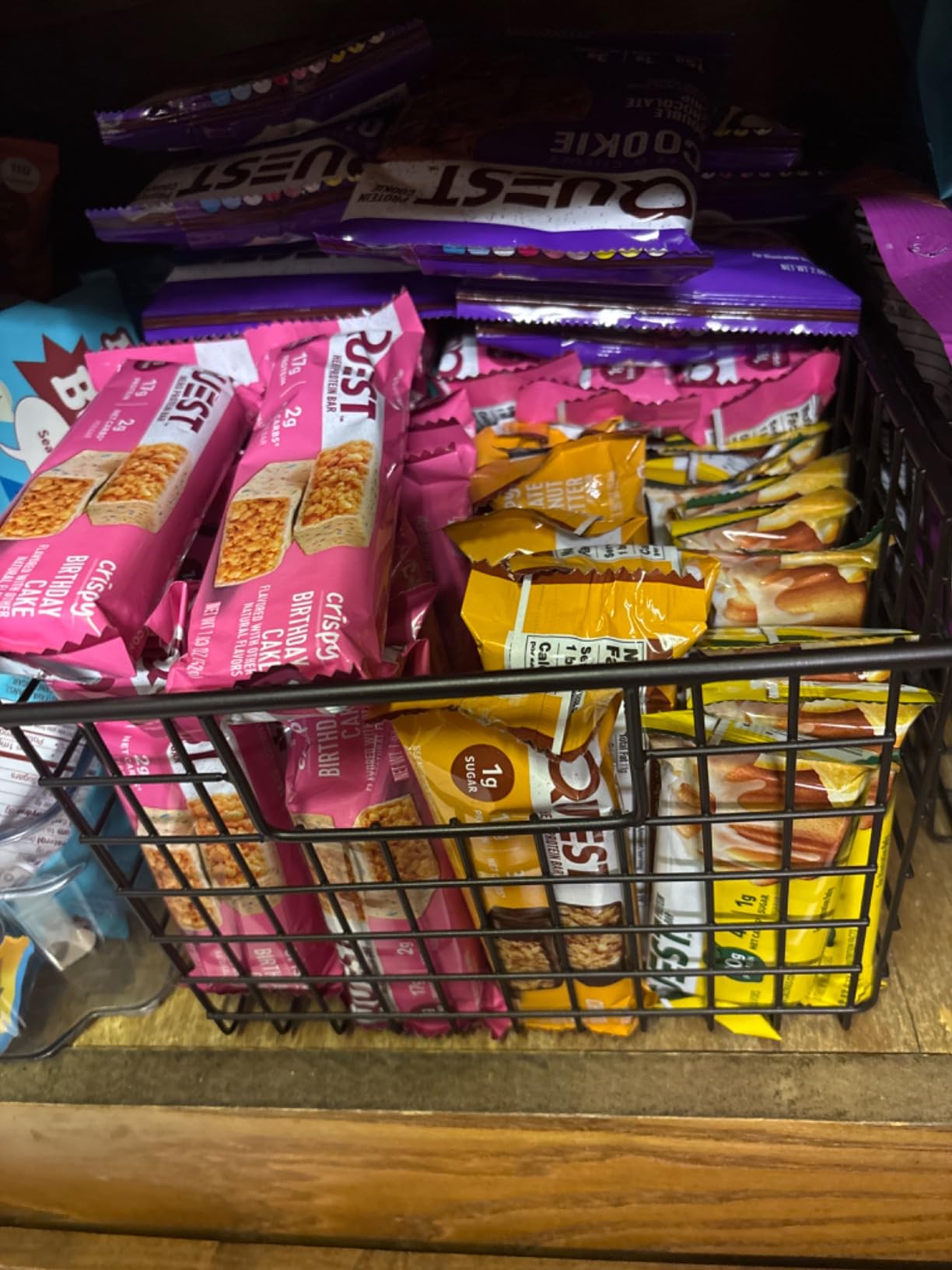 Quest Nutrition Crispy Birthday Cake Protein Bar, 17g Protein, 1g Sugar, 2g Net Carbs, Gluten Free Protein Snack, Keto Friendly, 12 Count customer photo 1
