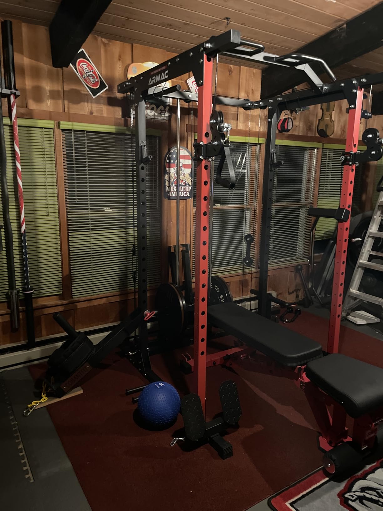 ARMAC Power Cage, 1500lbs Multi-Function Power Rack with Adjustable Cable Crossover System and More Training Attachment, Weight Cage for Home Gym customer photo 1