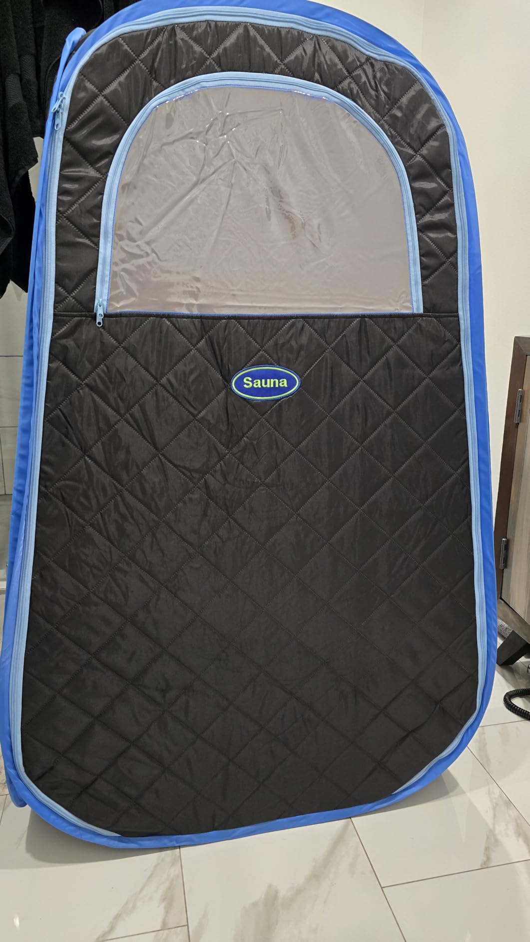 Portable Infrared Sauna for Home Spa | Full Size 1 Person Sauna | Full Size Far Infrared Sauna Tent | with Heating Foot Pad, Portable Chair customer photo 1