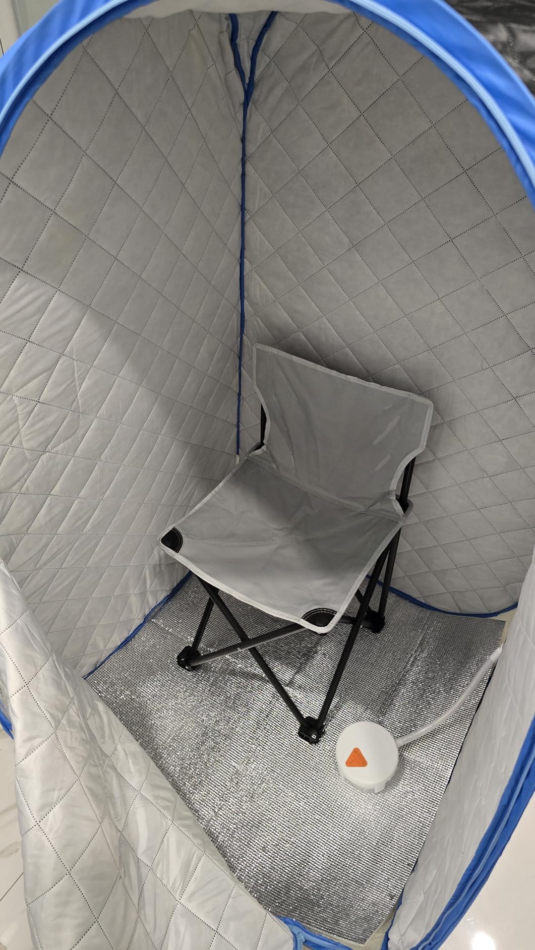 Portable Infrared Sauna for Home Spa | Full Size 1 Person Sauna | Full Size Far Infrared Sauna Tent | with Heating Foot Pad, Portable Chair customer photo 2