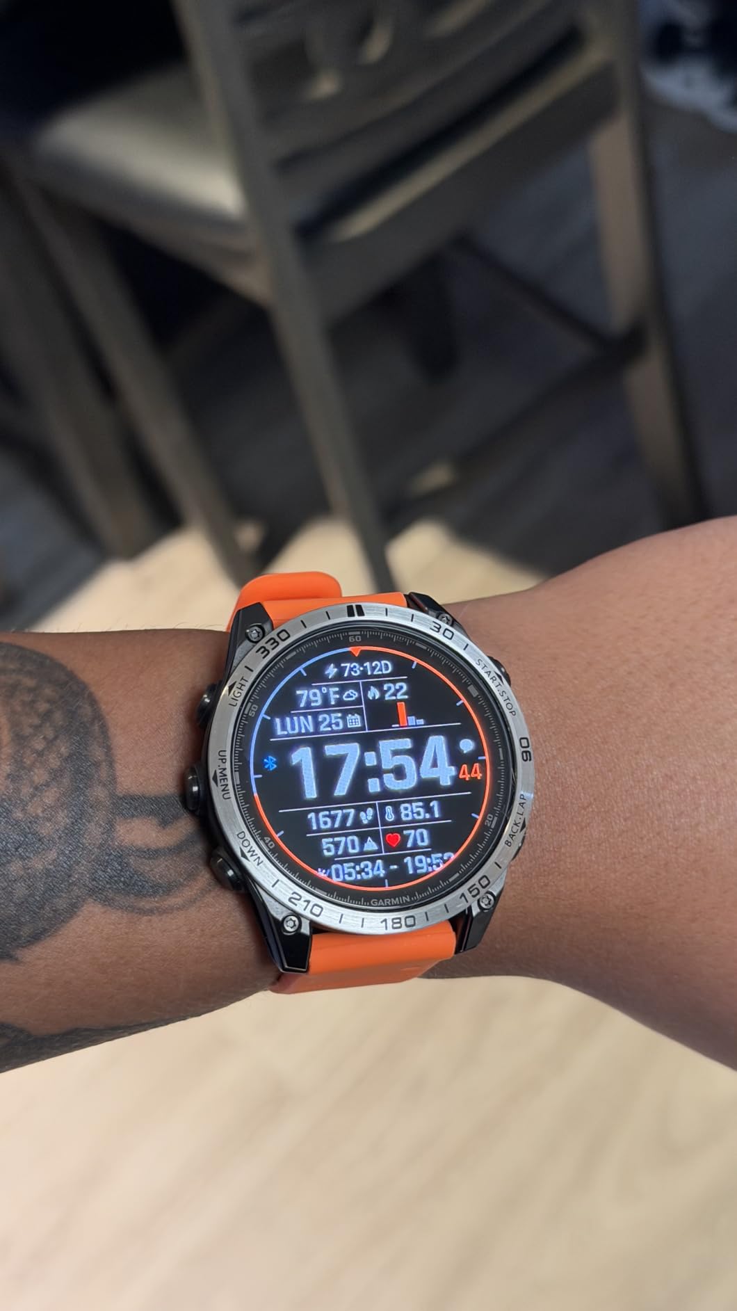 Garmin fēnix® 8 – 47mm, AMOLED, Premium Multisport GPS Smartwatch, Long-Lasting Battery Life, Dive-Rated, Built-in LED Flashlight, Slate Gray with Black Band customer photo 1