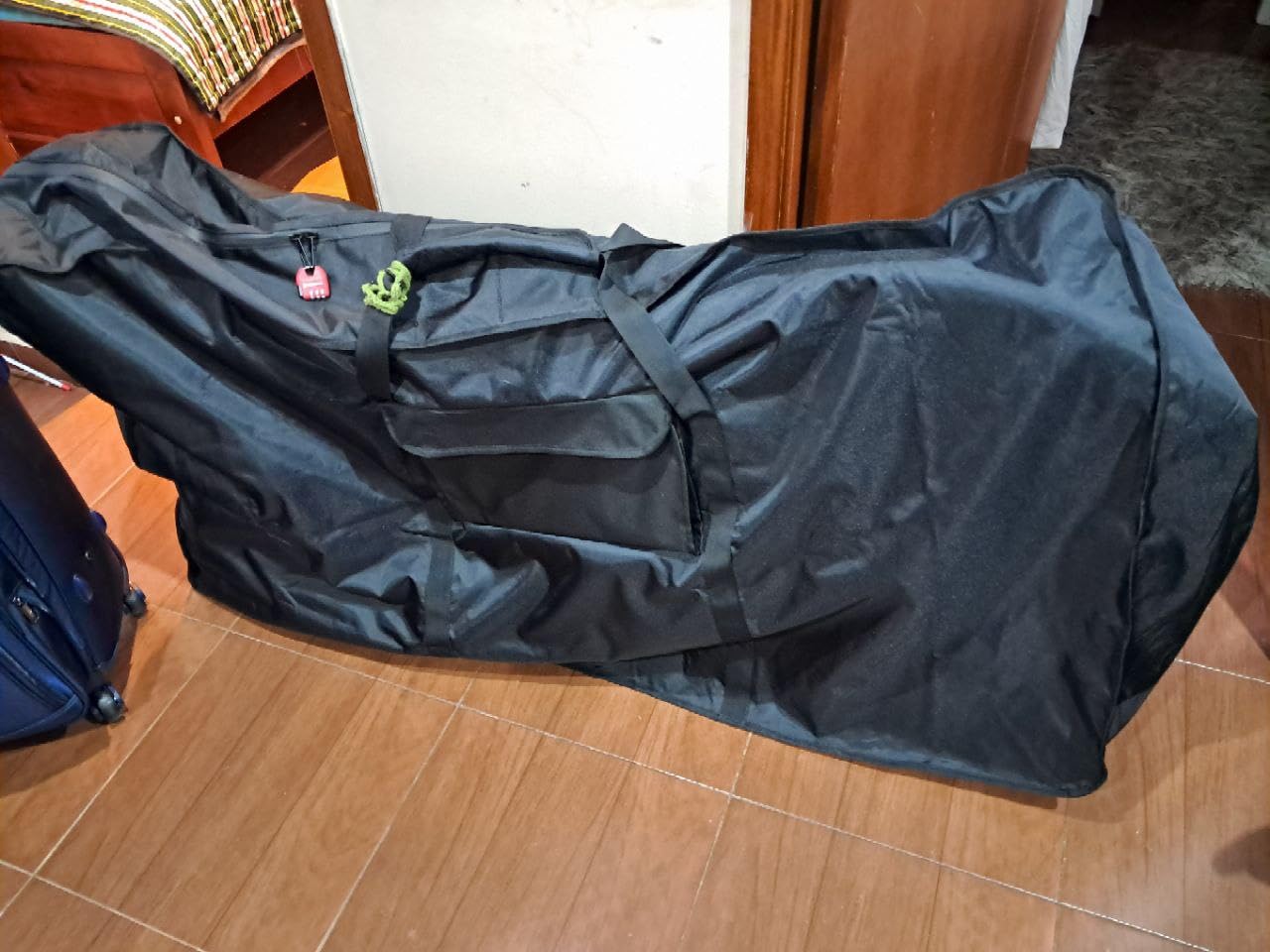 KEMIMOTO Bike Travel Bag, Heavy-Duty 900D Water-Resistant, Fits 26-29 Inch Mountain, Road E-Bikes customer photo 2