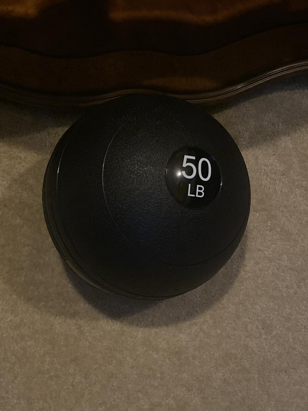 Sunny Health & Fitness Ultra-Durable Slam Ball, Sand Filled No-Bounce Core, Non-Slip Grip - Available in 10-50 lbs customer photo 1
