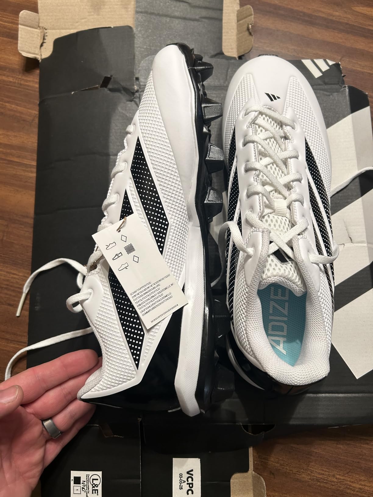 Adidas Men's Adizero Impact 2.0 Molded Rubber Baseball Cleats customer photo 2