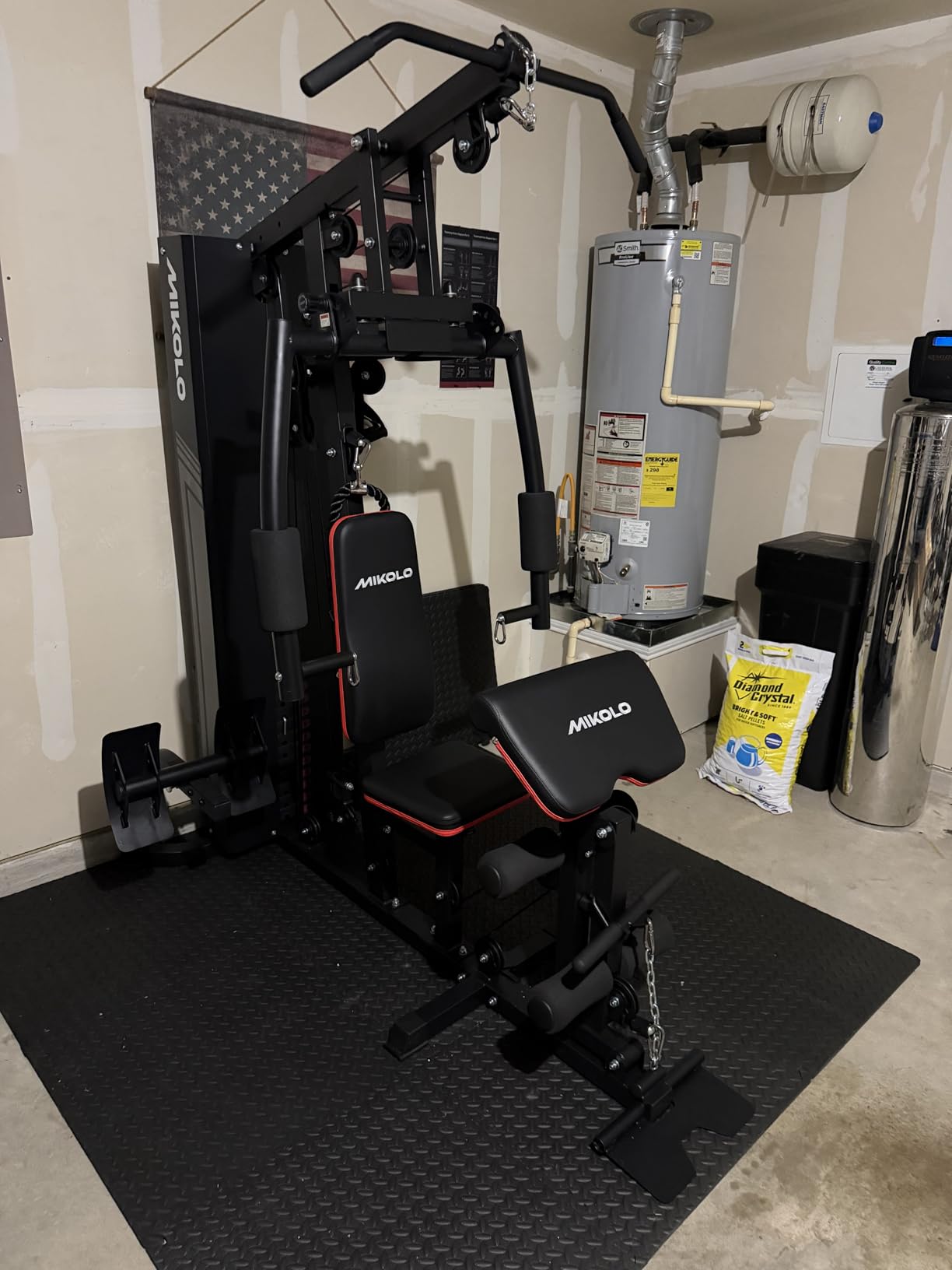 Mikolo Home Gym, Workout Station with 150LBS Weight Stack, Multifunctional Home Gym Equipment, Exercise Equipment for Full Body Strength Training customer photo 2