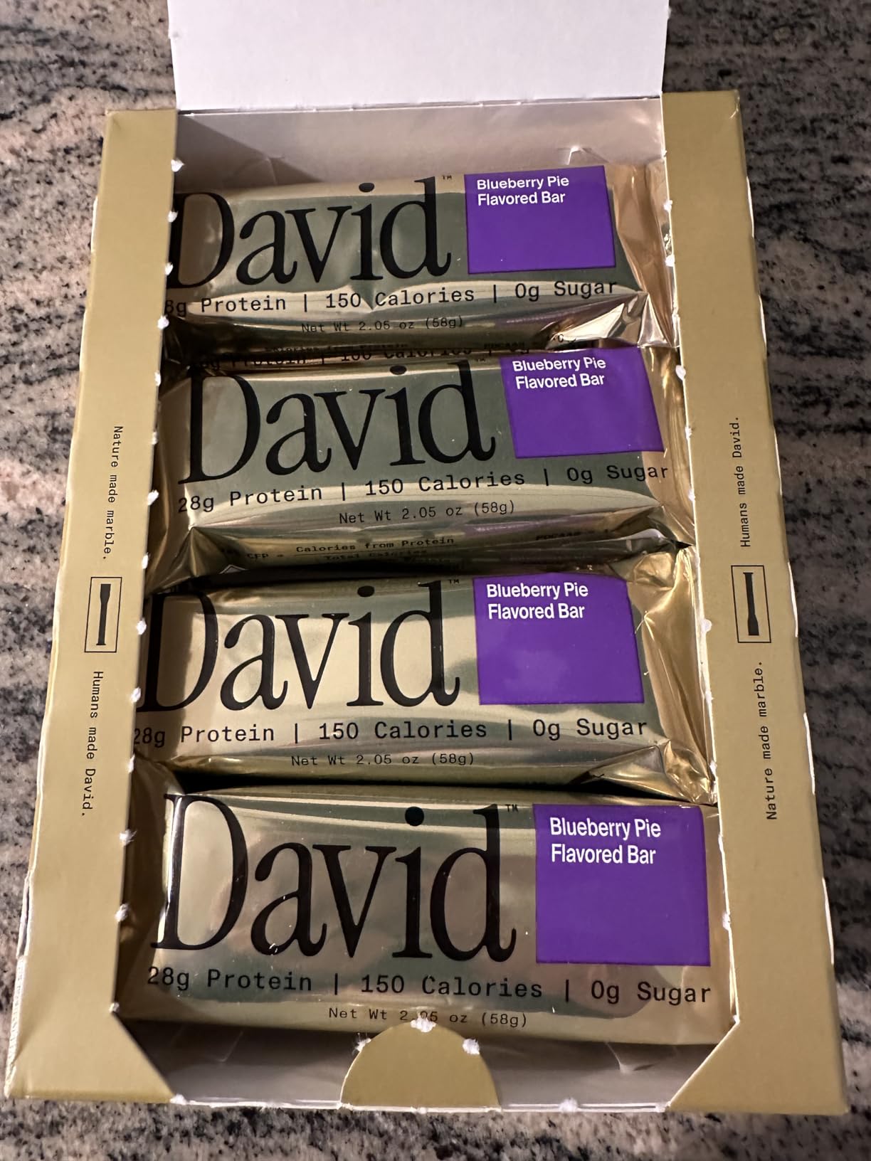 David High Protein Bars - 0g of Sugar, Low Carb, Gluten Free - 28g of Protein, 150 Calories - On-The-Go Snack - Fudge Brownie Flavor, Pack of 12 customer photo 1