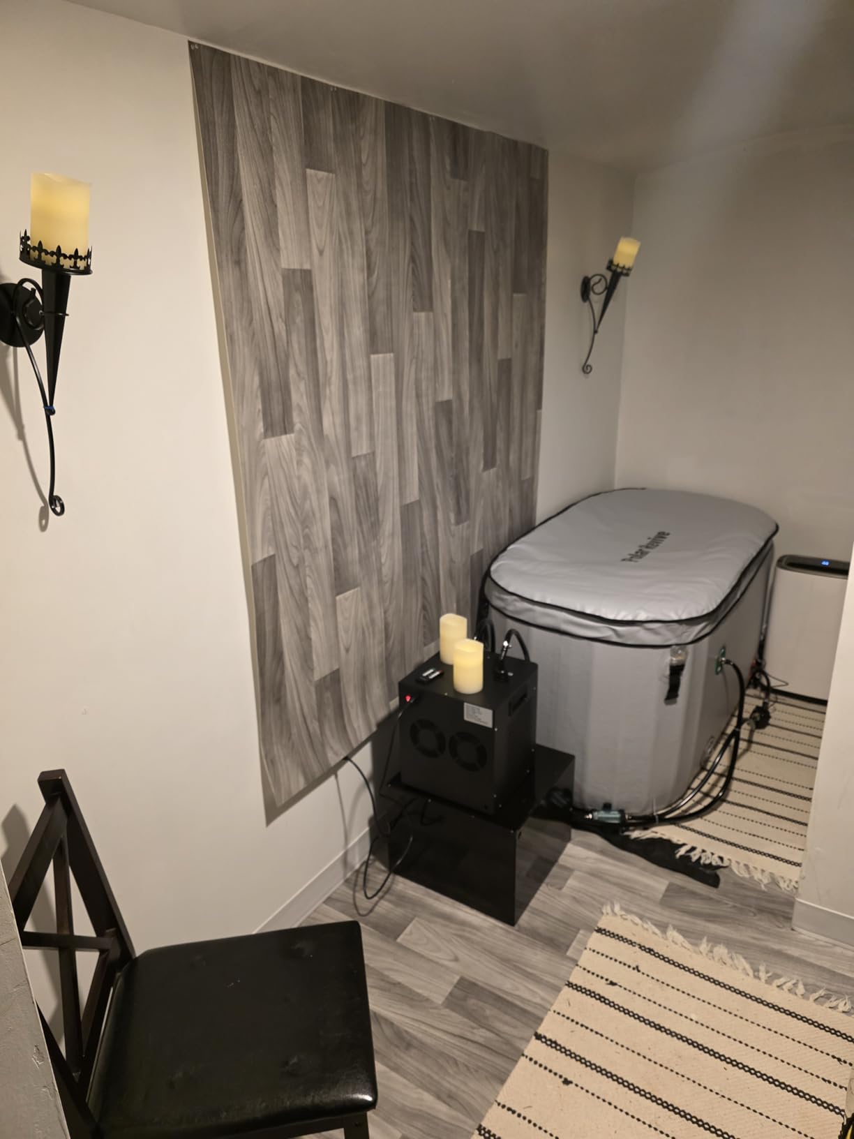 Polar Revive Glacier Ice Bathtub with Chiller. 1 HP Chiller with Tub Included (Gray, 1 HP) customer photo 1