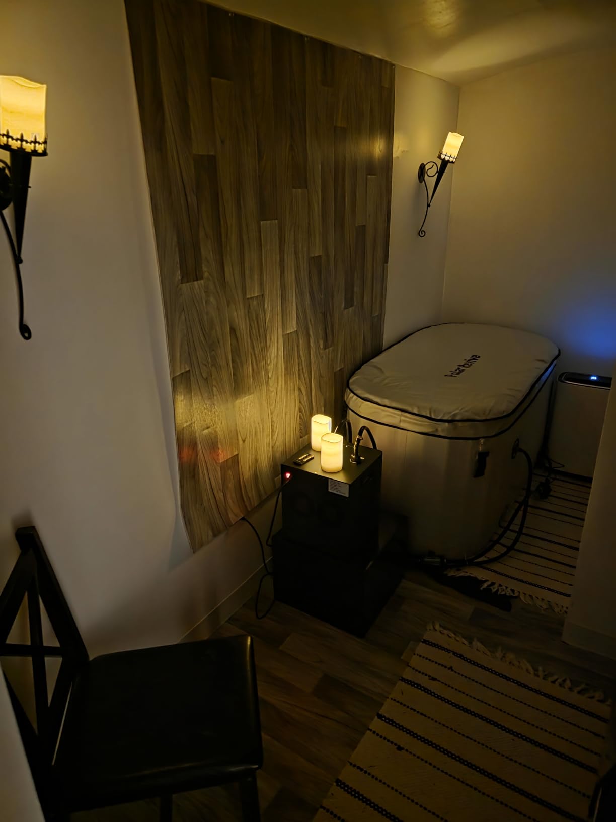 Polar Revive Glacier Ice Bathtub with Chiller. 1 HP Chiller with Tub Included (Gray, 1 HP) customer photo 2