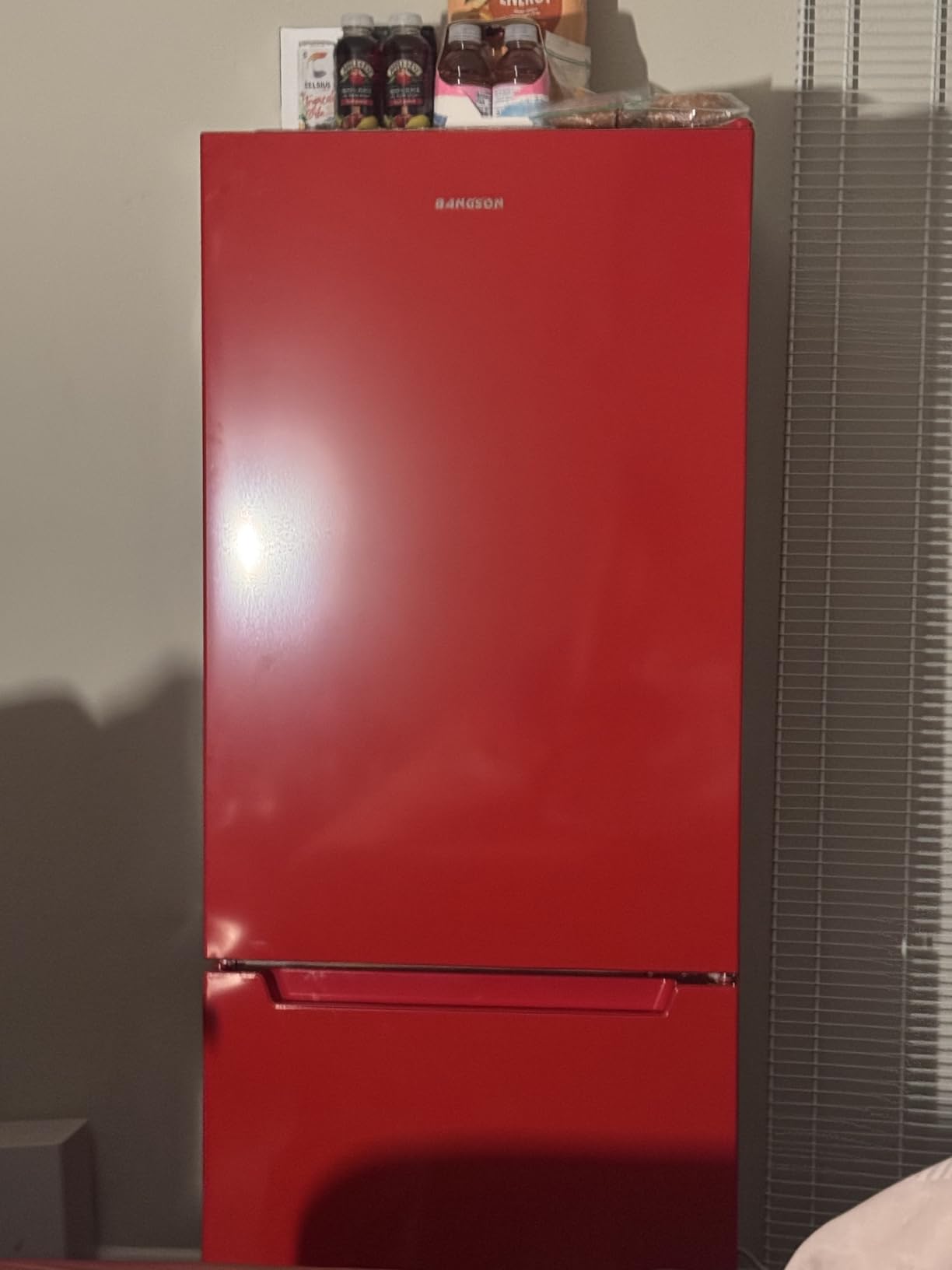 BANGSON Apartment 7.1 Cu.Ft Refrigerator with Freezer, Office Fridge with Bottom Freezer, Large Capacity, Energy Saving, Adjustable Thermostat, Low Noise, Black customer photo 2
