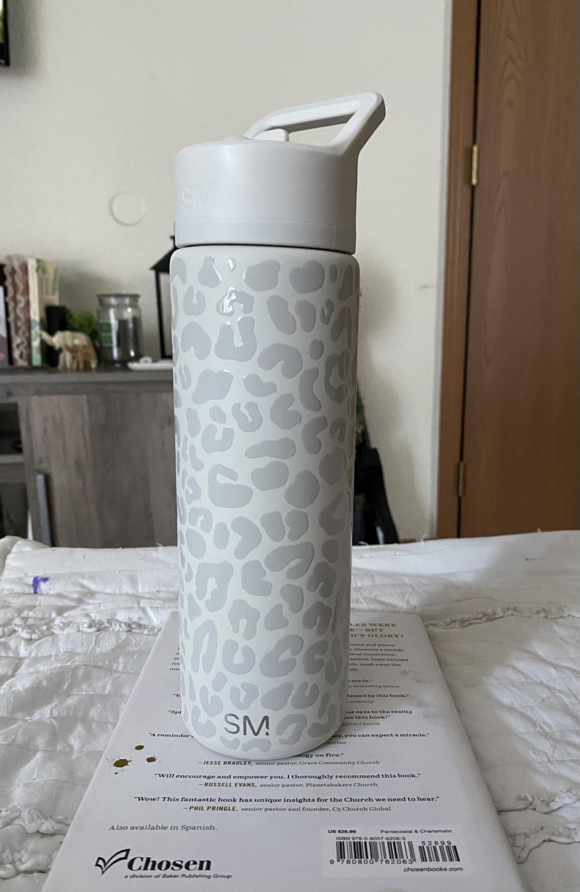 Simple Modern Water Bottle with Straw Lid | Vacuum Insulated Stainless Steel Metal Thermos | Summit Collection | 30oz, Blue Dune customer photo 1