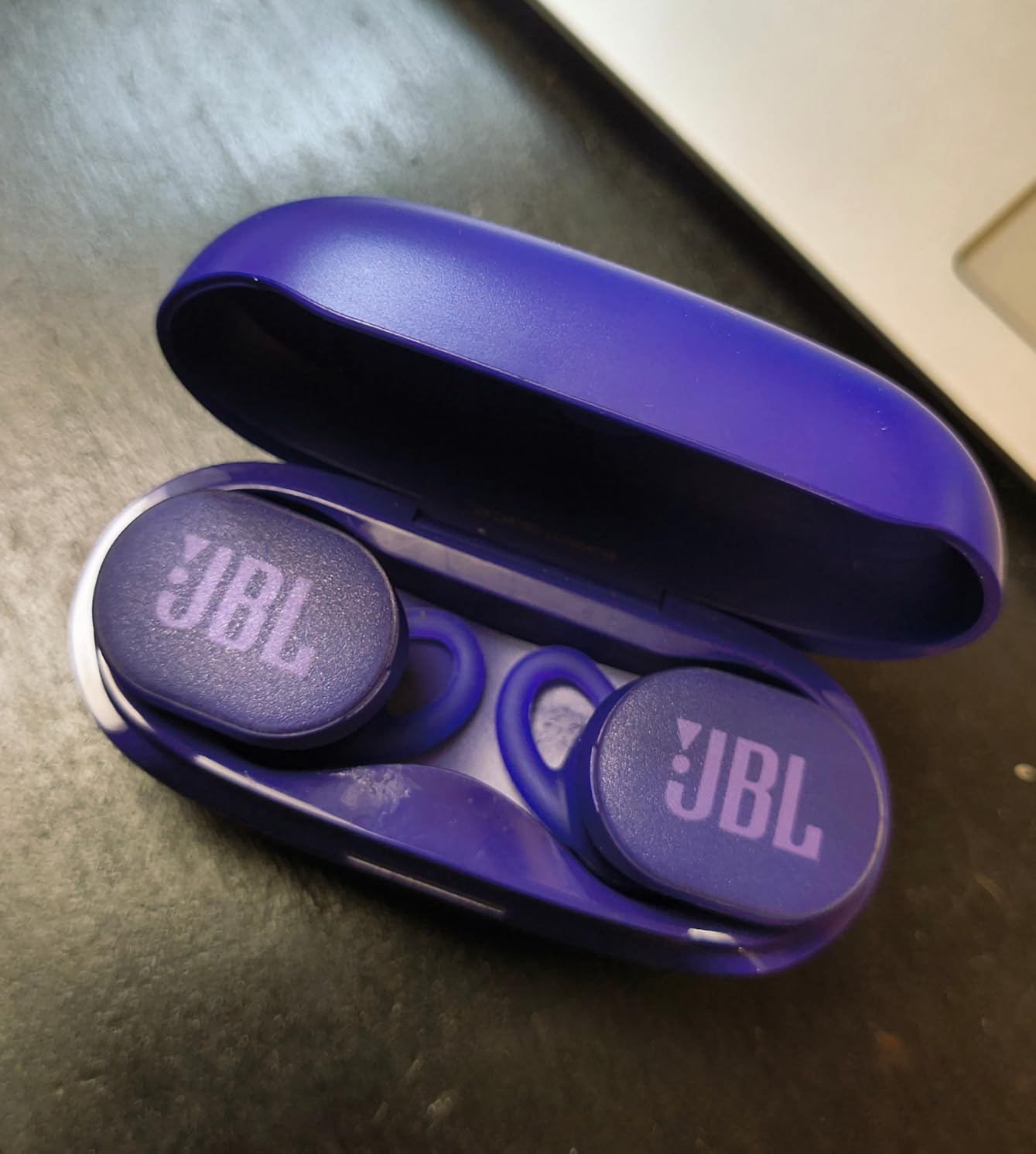 JBL Endurance Race 2 - Waterproof (IP68) Sports True Wireless Earbuds with 4 mics for Crisp, Clear Calls, JBL Pure Bass Sound, 48Hrs of Playback, Plus Speed Charging & Active Noise Cancelling (Blue) customer photo 1