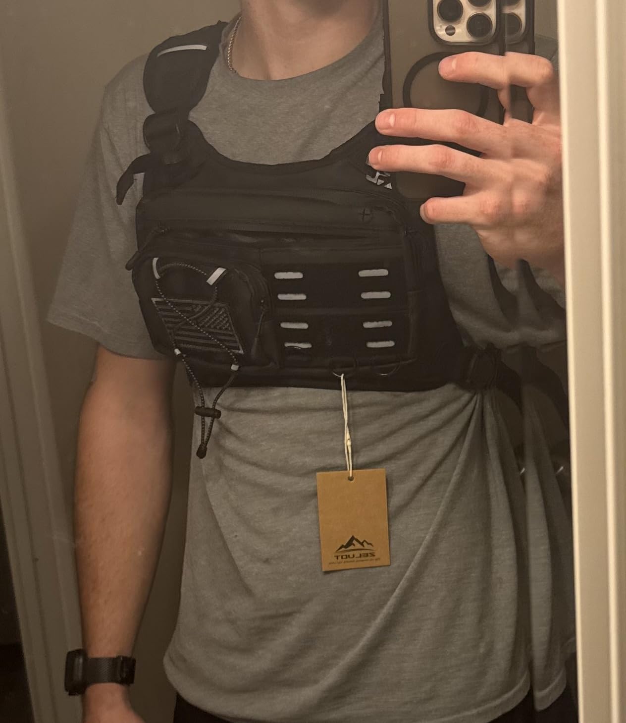 Zelvot Running Vest with 2L Water Bladder, Hydration Backpack, U.S. Design Patent, Lightweight Hydration Pack customer photo 2