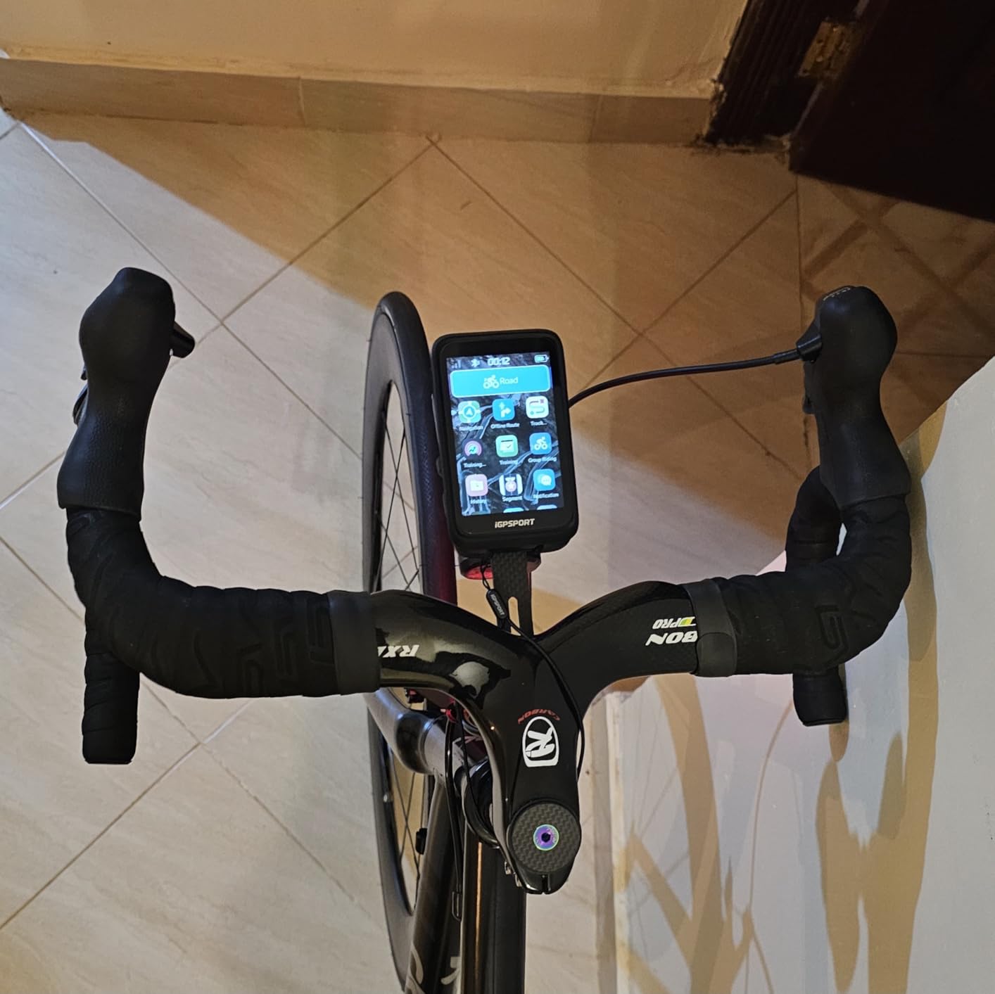 iGPSPORT BiNavi Bike Computer, 3.5'' Touch Screen Map Navigation Music Control Climb Tips, Wireless GPS Cycling Computer customer photo 1