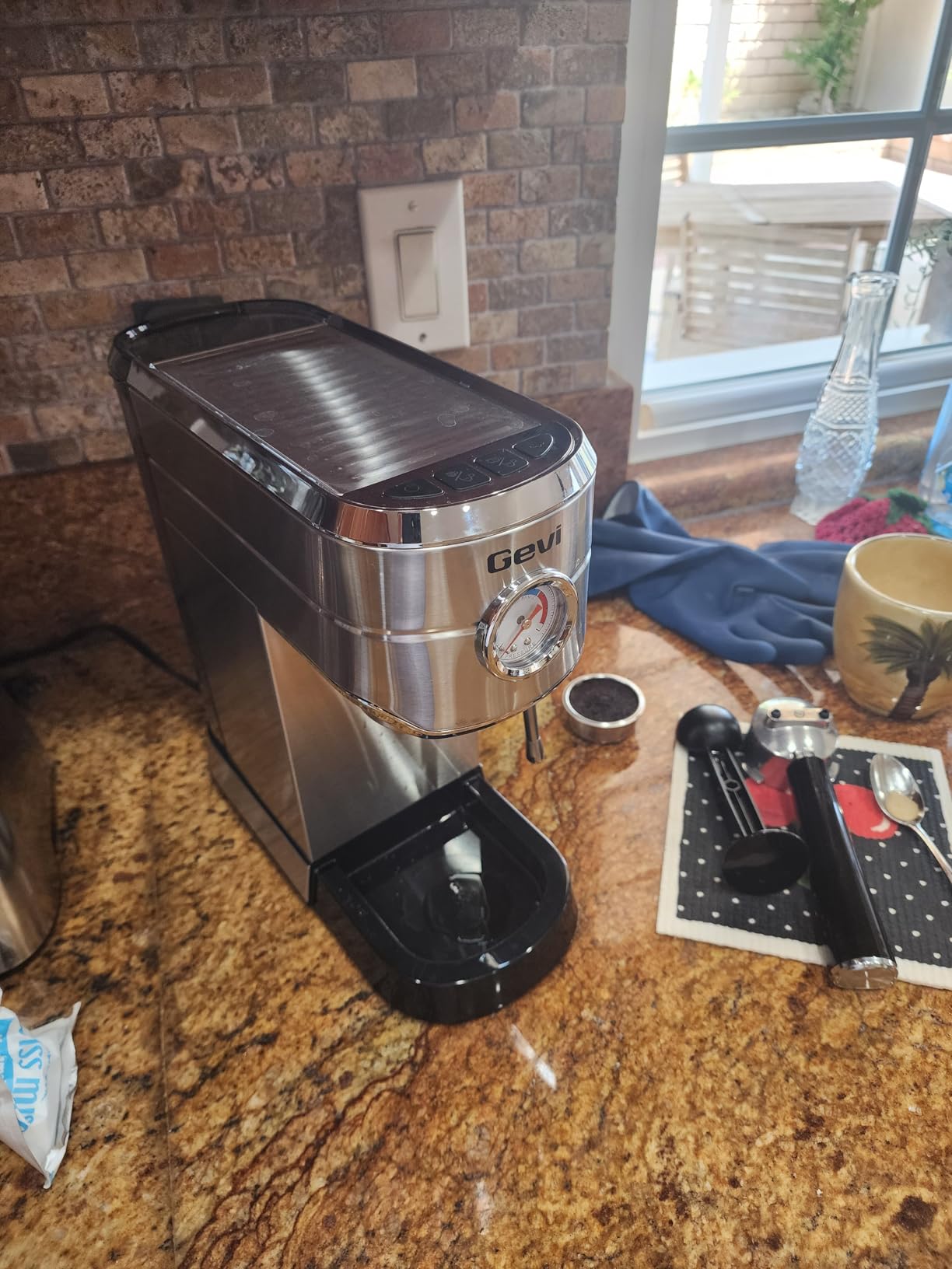 Gevi Commercial Espresso and Coffee Makers, Professional 20 Bar Espresso Maker with Milk Frother customer photo 1