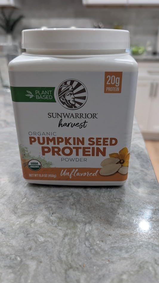 Organic Protein Powder Pumpkin Seed Protein Cold Pressed Single-Ingredient Superfood Plant-Based, Easy to Digest All 9 Essential Amino Acids Mild Flavor for Smoothies, Baking & 20g Protein 15 Servings customer photo 1