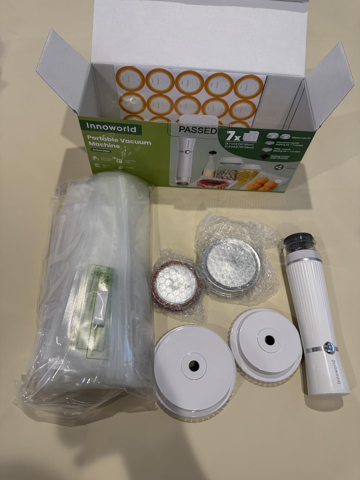 3-in-1 Vacuum Sealer for Food Compatible with Vacuum Bag, Mason Jar, Wine Bottle customer photo 2