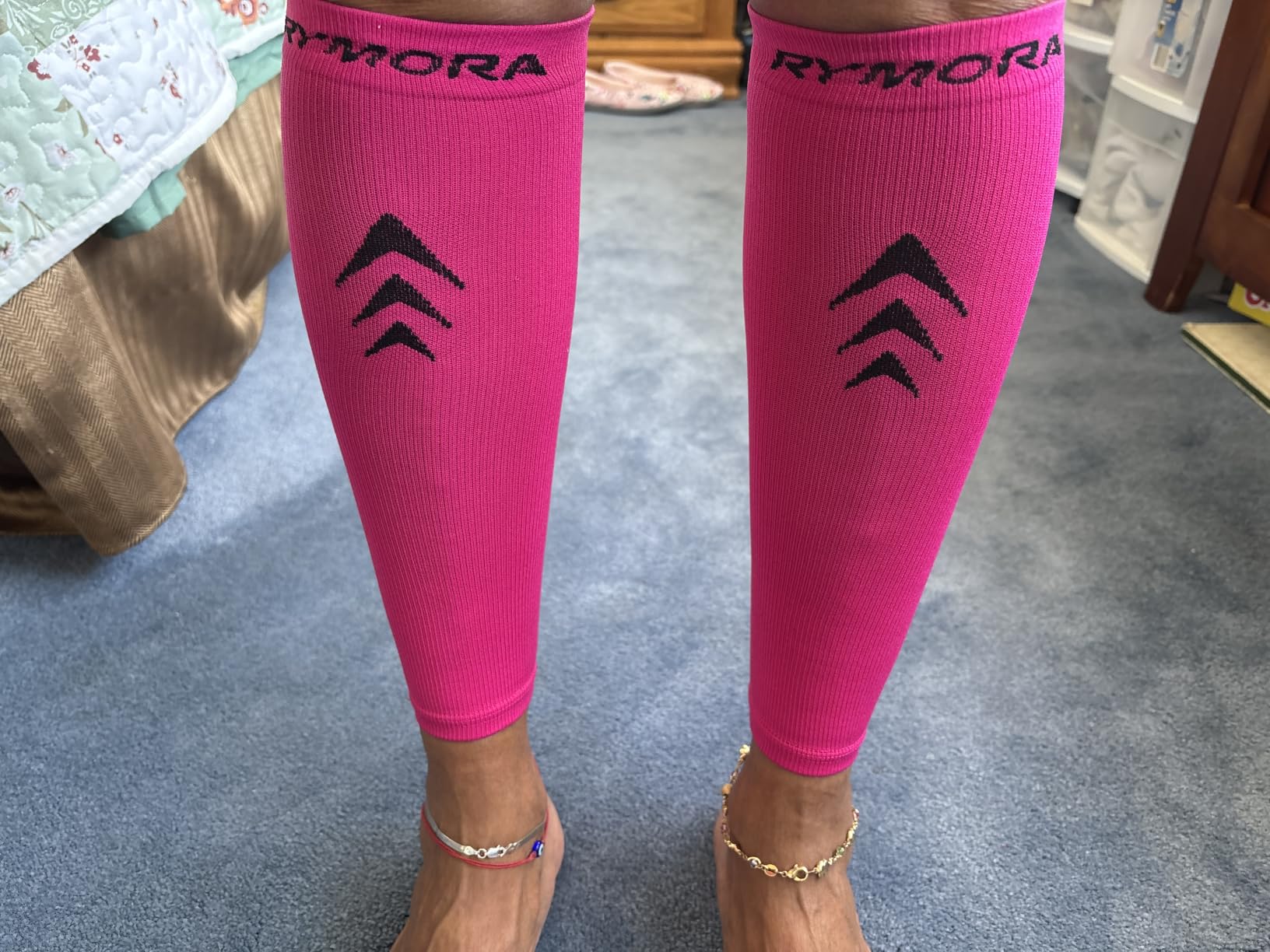 Rymora Calf Compression Sleeves Men Women - Leg Compression Sleeve Footless Socks - Shin Splint Relief Fitness Running customer photo 1