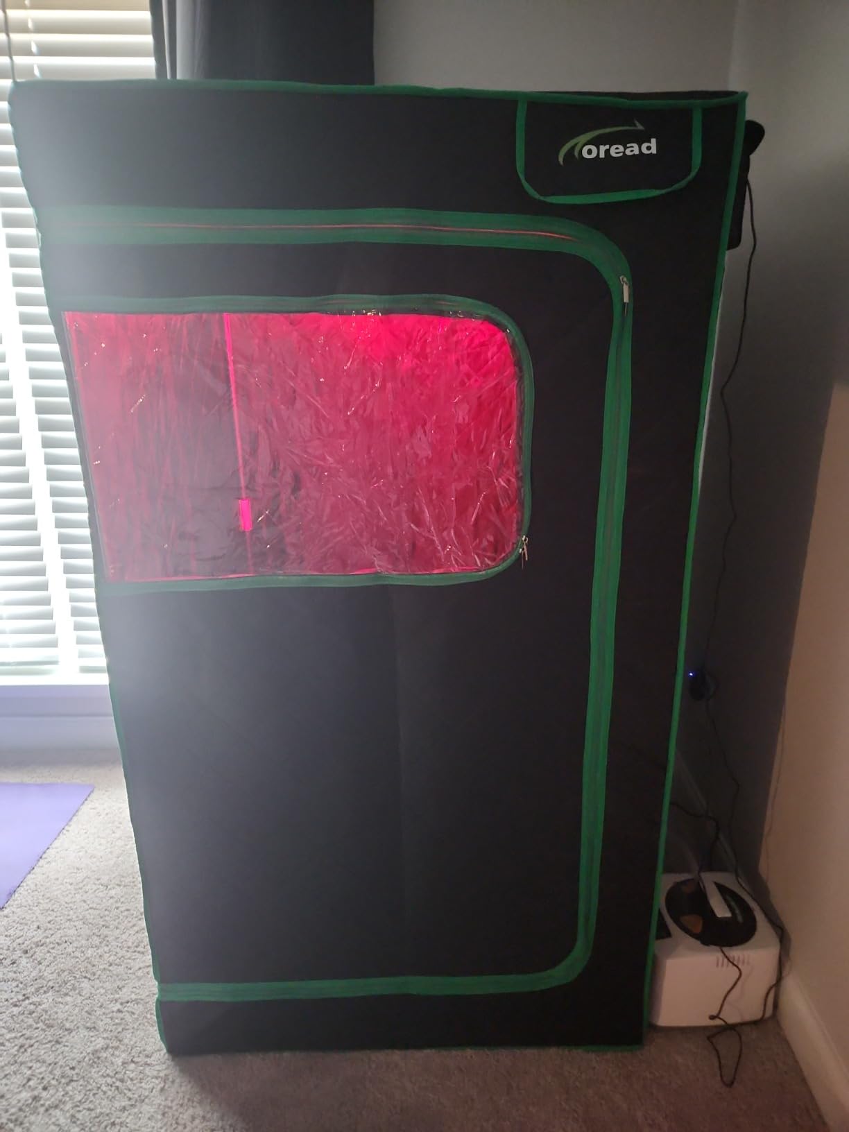 TOREAD Red Light Infrared Sauna with Red Light Therapy for Home, Portable Red Light Steam Sauna with 3L 1200W Steamer, Adjustable Temperature, Timer Setting, Remote Control customer photo 2