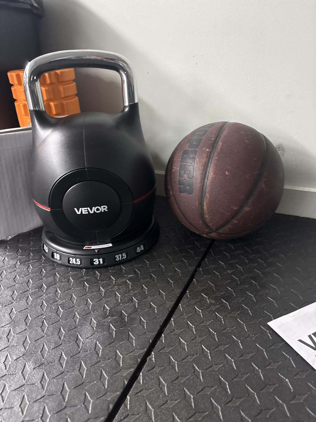 VEVOR Kettlebell, Adjustable Kettlebell with 7 Weight Levels, Die-Cast Aluminum and ABS Material, for Grip Strength Training, Full-body Workout & Cross-Training customer photo 2