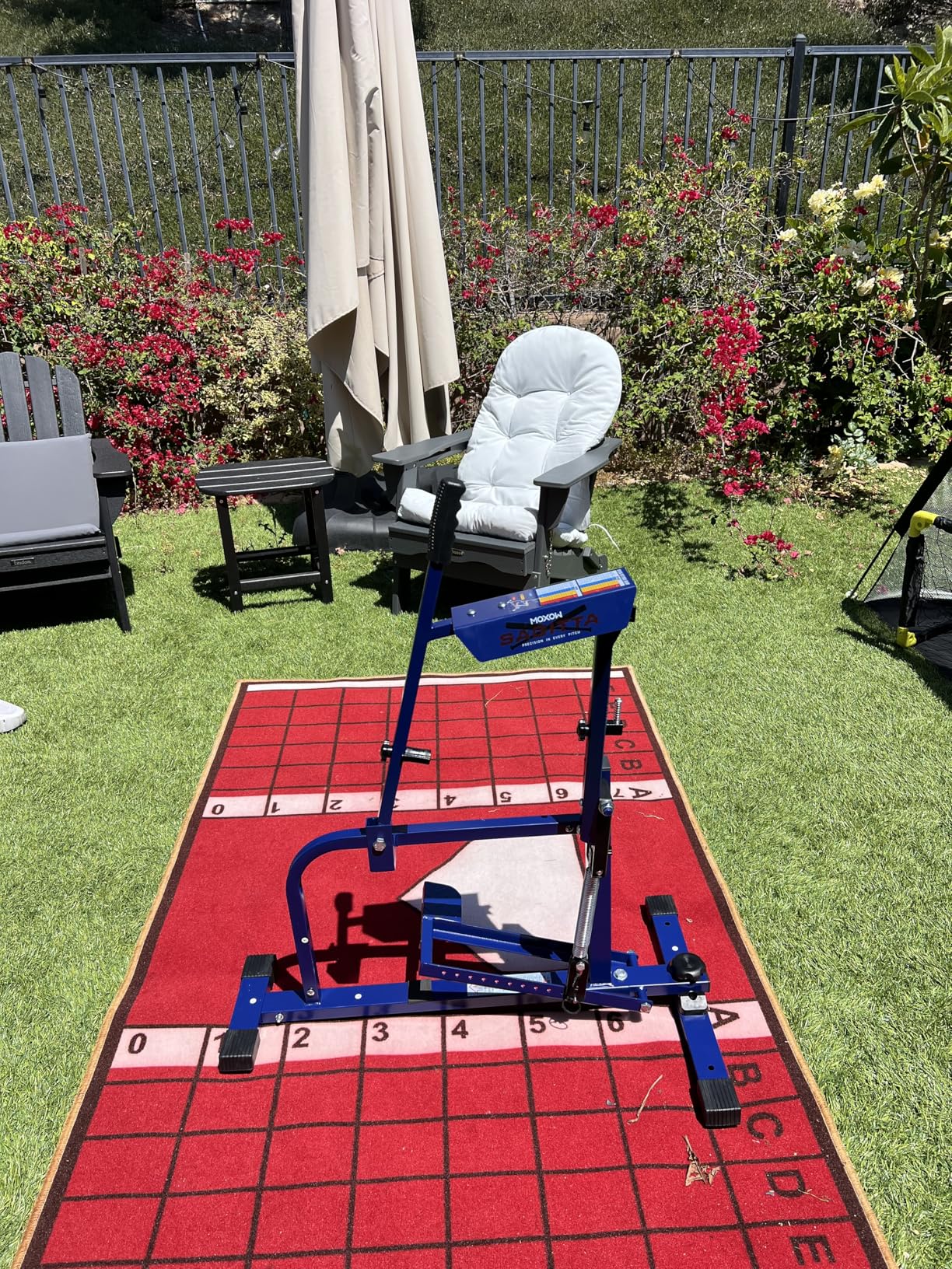 MOXOW Sagitta Manual Baseball & Softball Pitching Machine with Ball Caddy - Portable Ball Launcher for Batting and Fielding Practice, Ideal for All Skill Levels customer photo 1