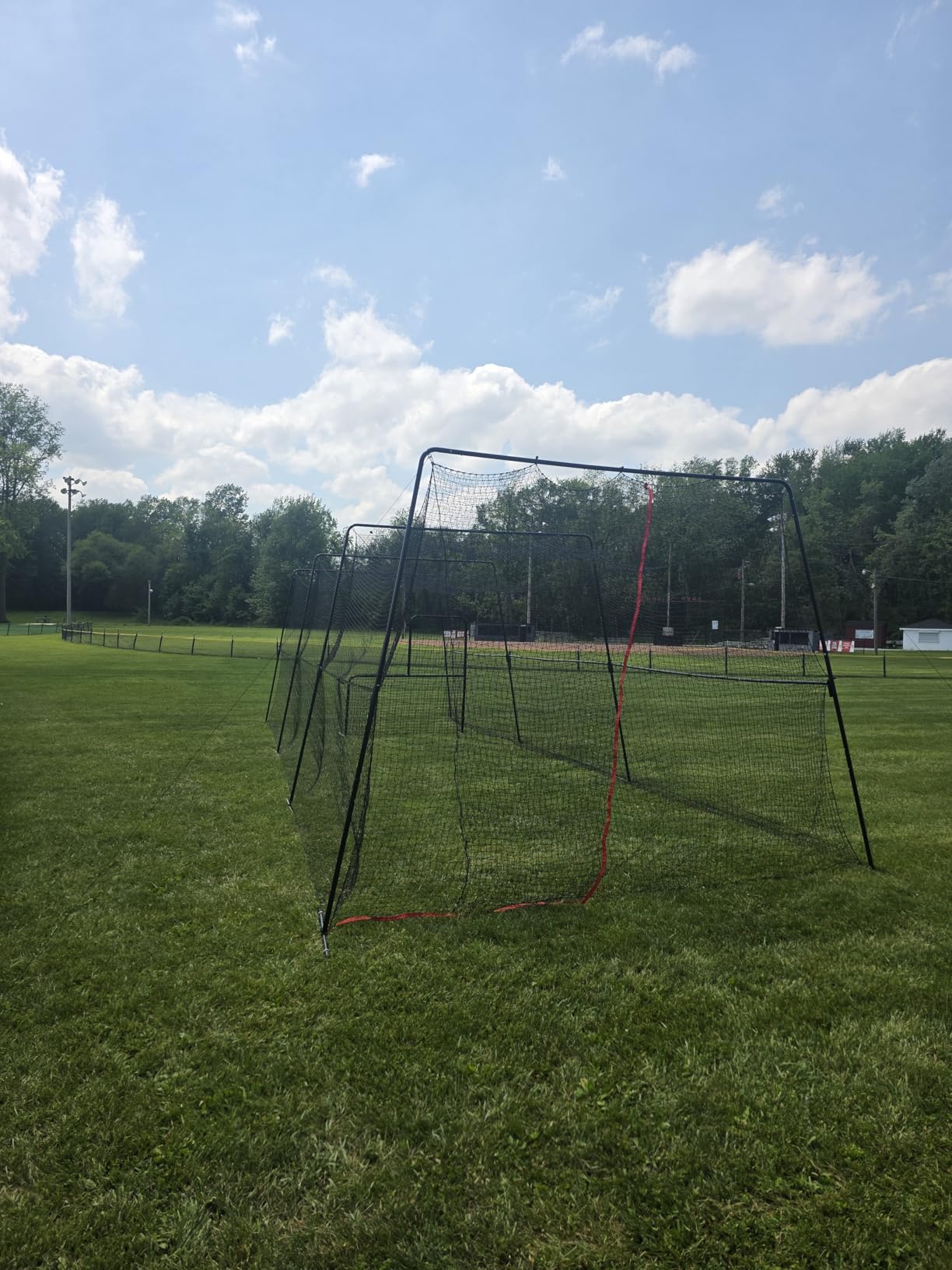 Baseball Batting Cages for Backyard with Net and Frame, 30FT/40FT Batting Cage for Baseball and Softball, Integrated Gate Net Design customer photo 1