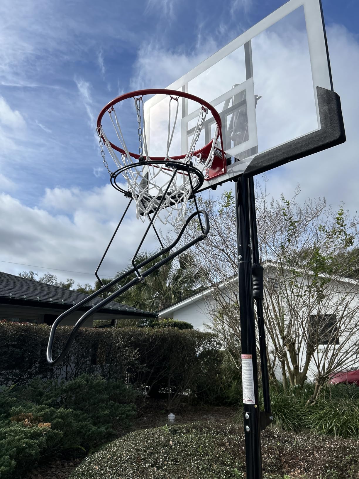 BeneLabel 360 Degree Swivel Track Basketball Return Attachment with Quick Connect Chain Basketball Rebounder for 18