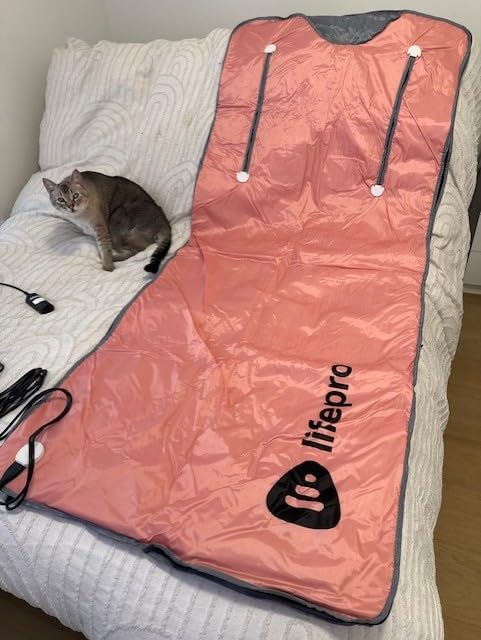LifePro BioRemedy Plus Far Infrared Sauna Blanket with Detox Wrap - Dual-Layer Carbon Fiber Heating Foldable Home Sauna Blanket - Adjustable Temp (86-158F) & 20-60 Min Timer For Relaxation & Wellness customer photo 2