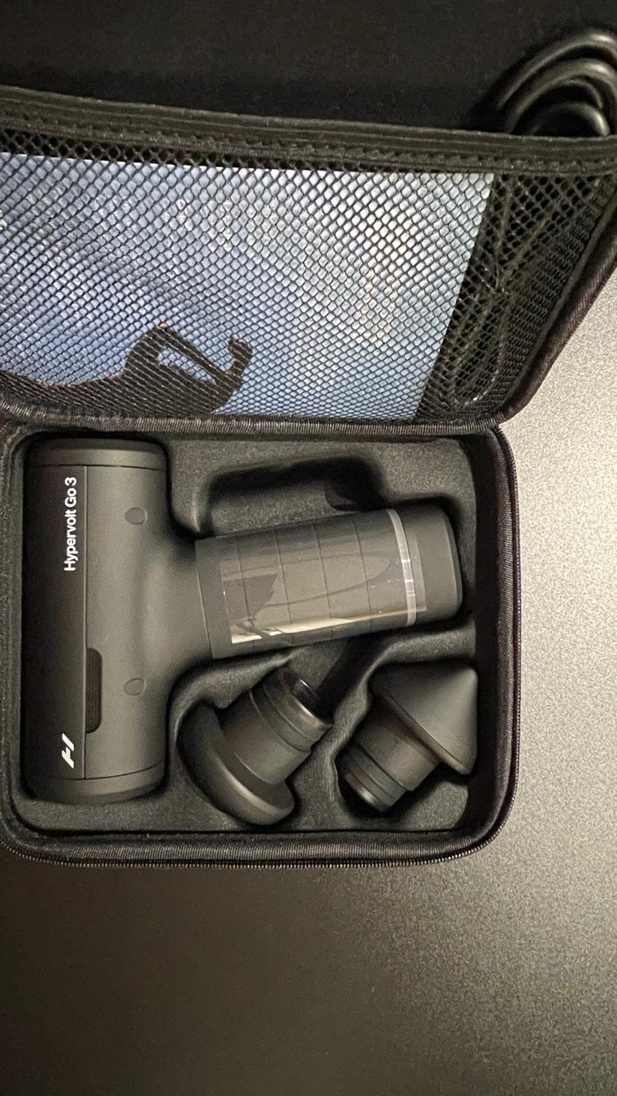 Hyperice Hypervolt Go 3 - Compact Handheld Percussion Massage Gun with QuietGlide Technology | 3 Speeds, Portable Lightweight Design | Helps Relieve Muscle Soreness and Improve Recovery customer photo 2