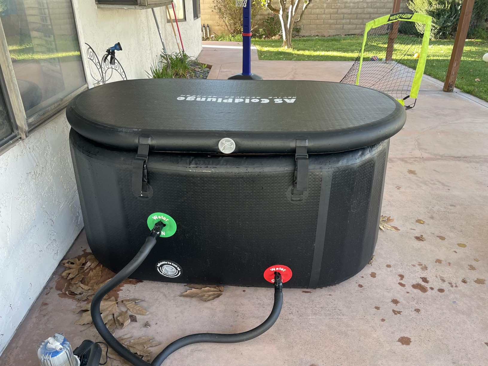 1HP Ice Bath Chiller & Cold Plunge Tub Kit, Cold Plunge Chiller with External Pump & Filter, 216 Gal Oval Ice Bath Tub, XXL Cold Plunge Tub with Water Chiller for Cold Therapy Recovery customer photo 1