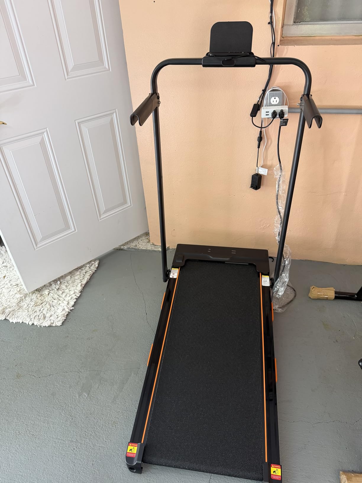 16% Incline Walking Pad Treadmills for Home Small, 4-in-1 Under Desk Treadmill with Handles, Foldable Treadmill with 2.5 HP Quiet Brushless, 330 LBS Capacity customer photo 1