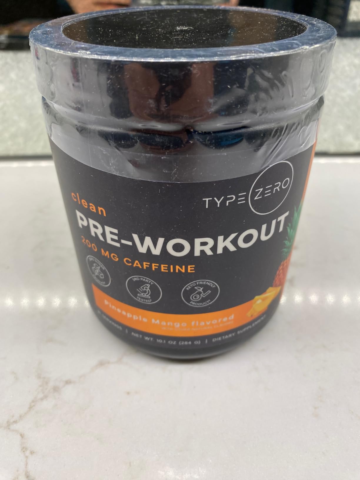 Type Zero Clean Pre Workout Powder - 200mg Natural Caffeine, L-Citrulline Malate, Beta Alanine, Alpha GPC, Huperzine A, Himalayan Salt - Sugar Free, 21 Servings, Pineapple Mango customer photo 2