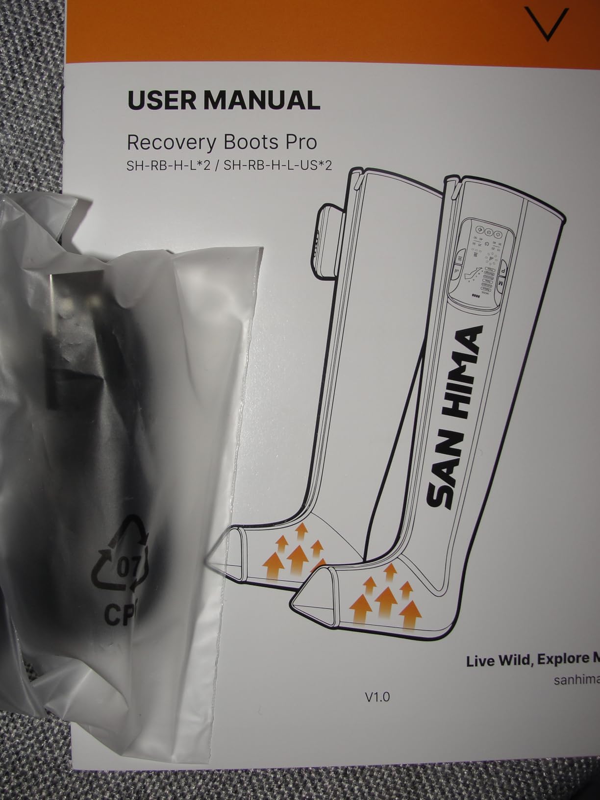 SAN HIMA Cordless Air Compression Leg Massager with Heat - Sequential Full Leg Compression Boots for Circulation & Pain Relief | 6 Modes 8 Intensity Recovery Boots for Athletes customer photo 1