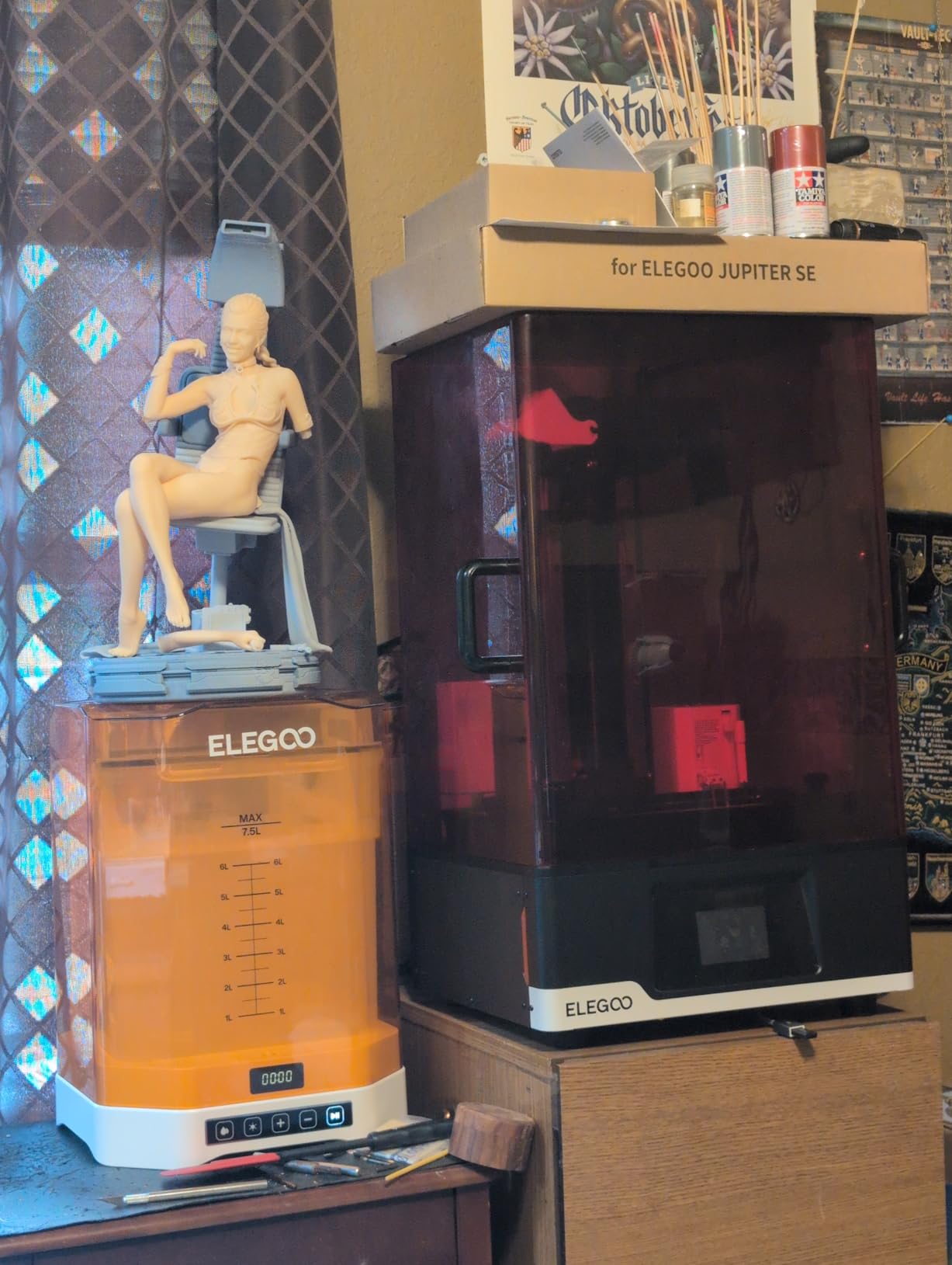 ELEGOO Jupiter 2 Resin 3D Printer, 16K Large MSLA 3D Printing Machine, Auto-Leveling, Smart Tank Heating, Auto Resin Feeding, Smart Mechanical Sensor, Wi-Fi Cluster, Build Size 302.4 × 161.98 × 300 mm customer photo 1