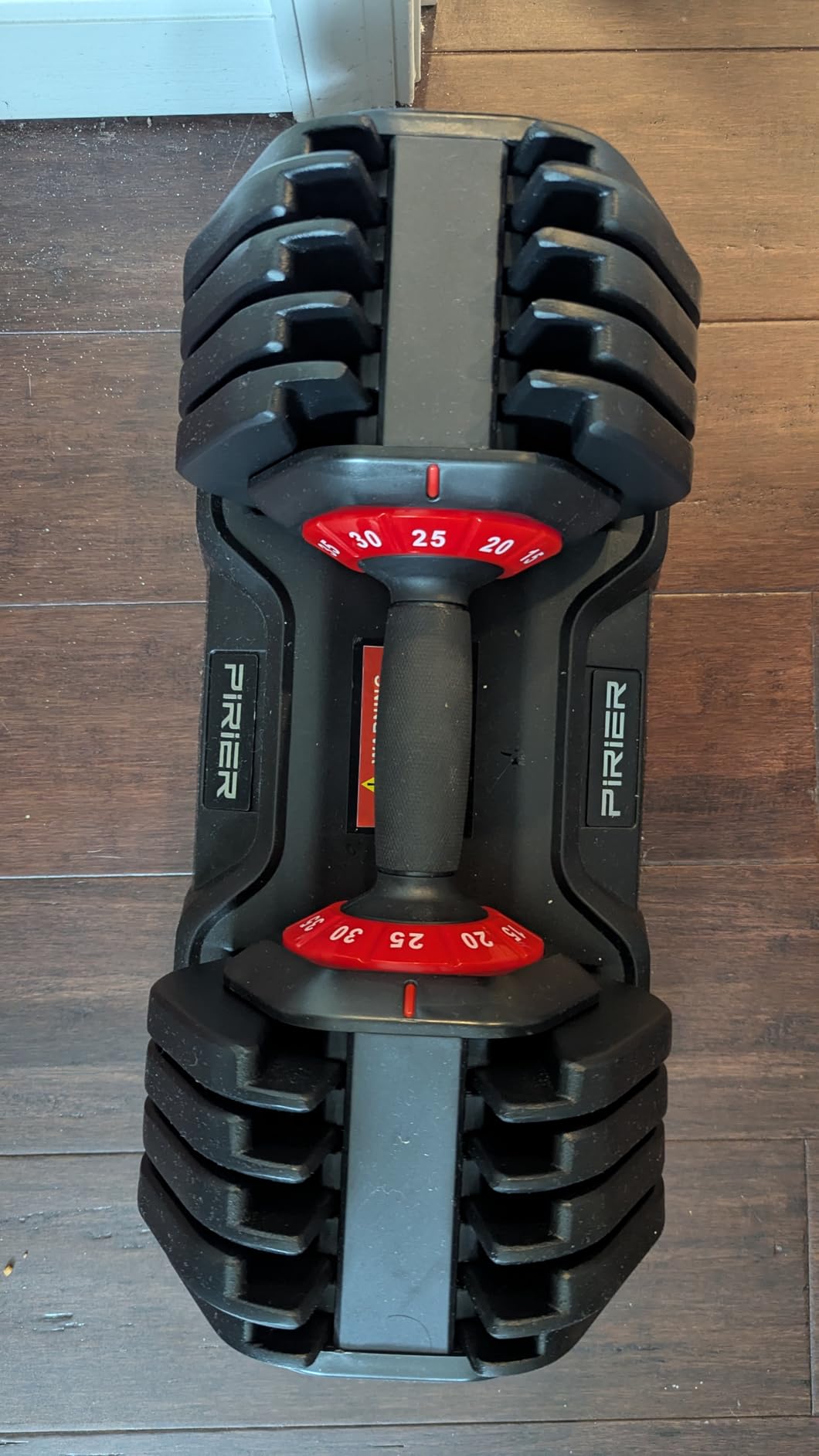 PIRIER Adjustable Dumbbell Set 50LB, 18-in-1 Free Weight Adjustable Dumbbells, One-Hand Twist Adjust, Space-Saving Design customer photo 1