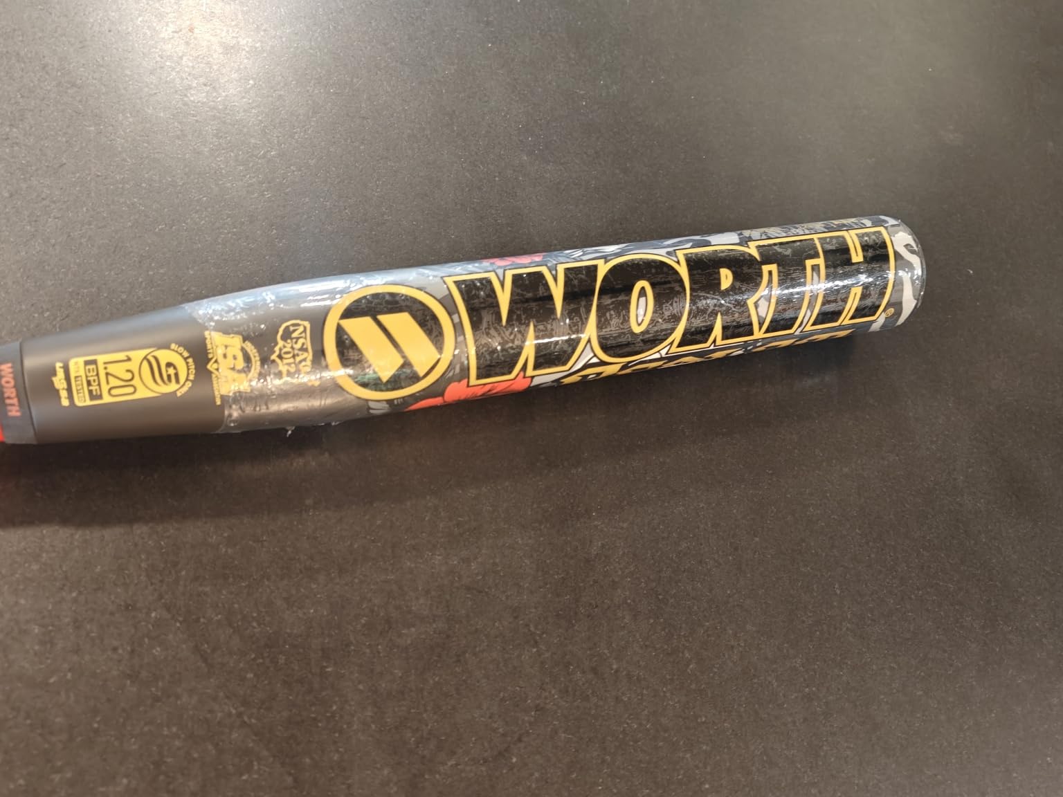 Worth Josh Riley Bedlam XXL Slowpitch Softball Bat | USSSA | XXL Endload | 2 Pc. Composite | 12