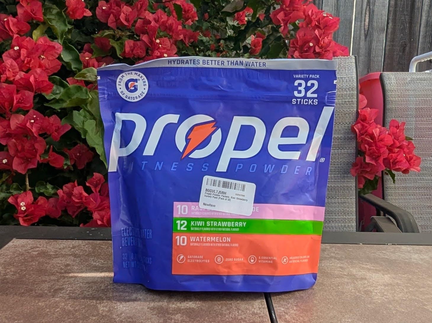 Propel Electrolyte Powder Drink Mix, 3 Flavor Variety Pack, (32 Servings), Zero Sugar, Enhanced Water Beverage, Gatorade Electrolytes, Vitamins, No Added Colors, No Artificial Flavors, Hydration customer photo 1