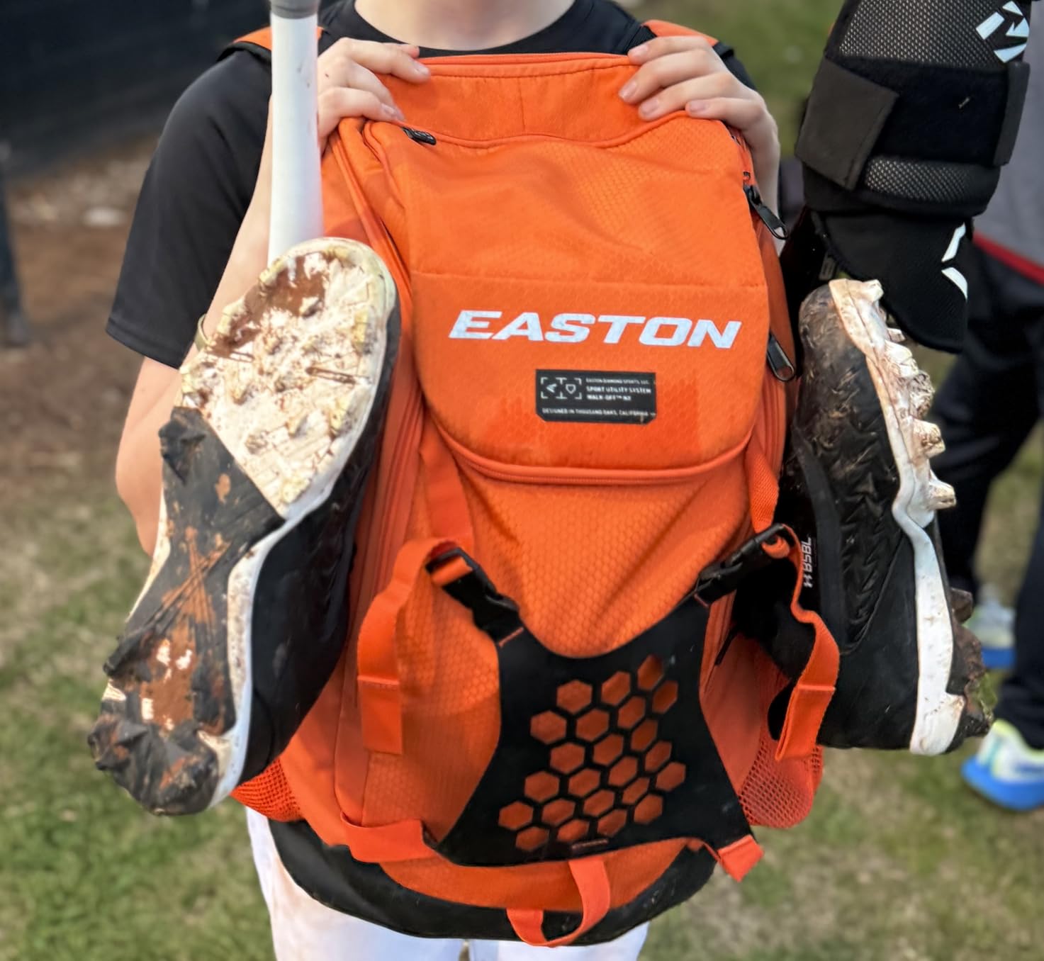 Easton Walk-Off NX Backpack Equipment Bag | Baseball & Fastpitch Softball | Team Logo Panel | Multiple Colors customer photo 1