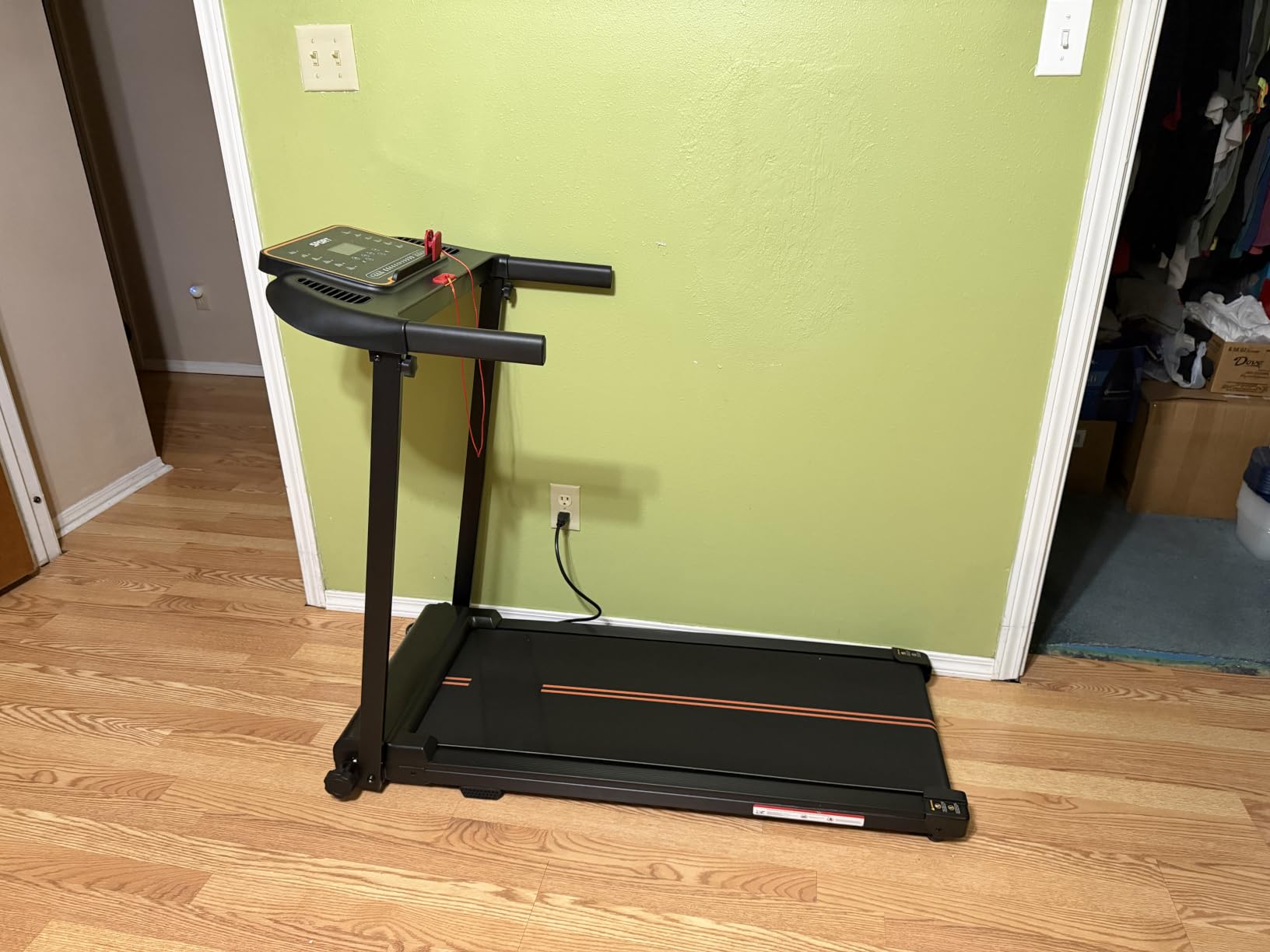 Treadmills for Home Walking Pad - Foldable Treadmill Under Desk with Handle Bar 0.6-6.2 MPH Portable Folding Pads Compact Running Machine Quiet Lightweight customer photo 2
