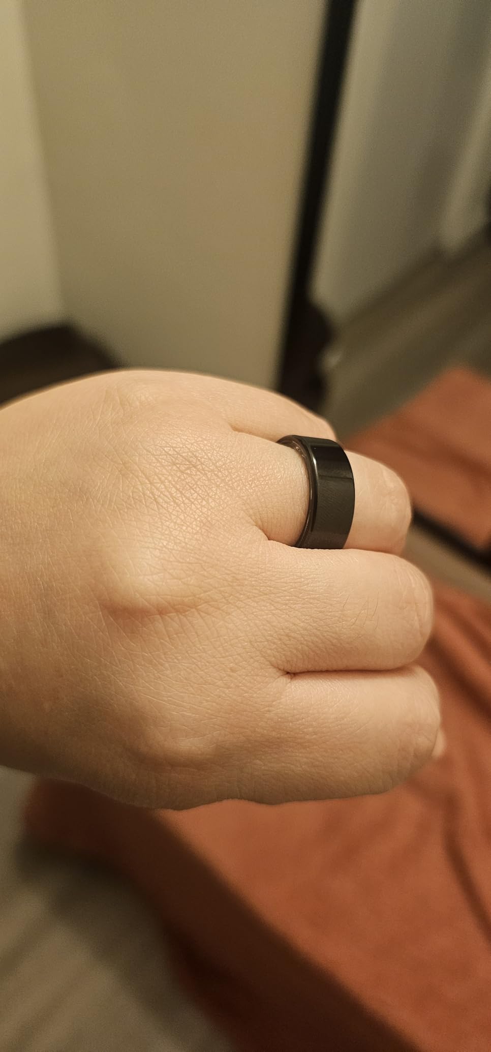 Smart Ring for Women Men, Fitness Tracker Ring with Heart Rate, Sleep Monitoring, Blood Oxygen, Step Counting for iOS and Android, No Subscription Fee, Waterproof (Black, 10) customer photo 2