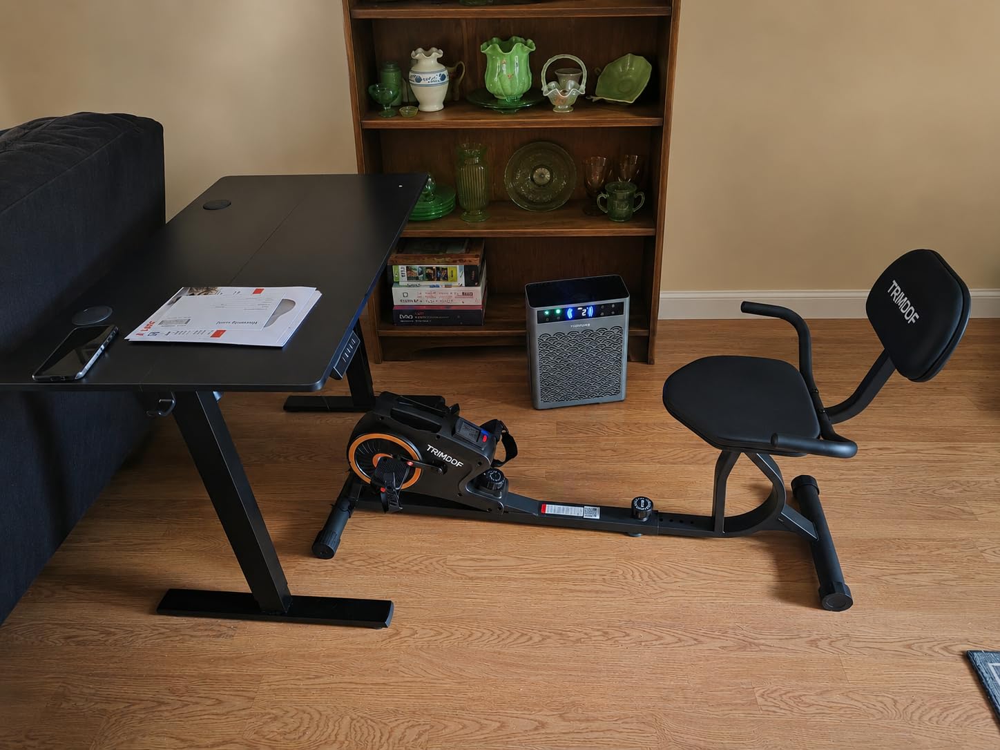 Recumbent Exercise Bike for Home Use, Magnetic Stationary Bike with Soft Padded Seat for Seniors & Adults, Indoor Cycling Bike with 16-Level Quiet Resistance, LCD Monitor, 400LB Capacity, Easy Assembly customer photo 1