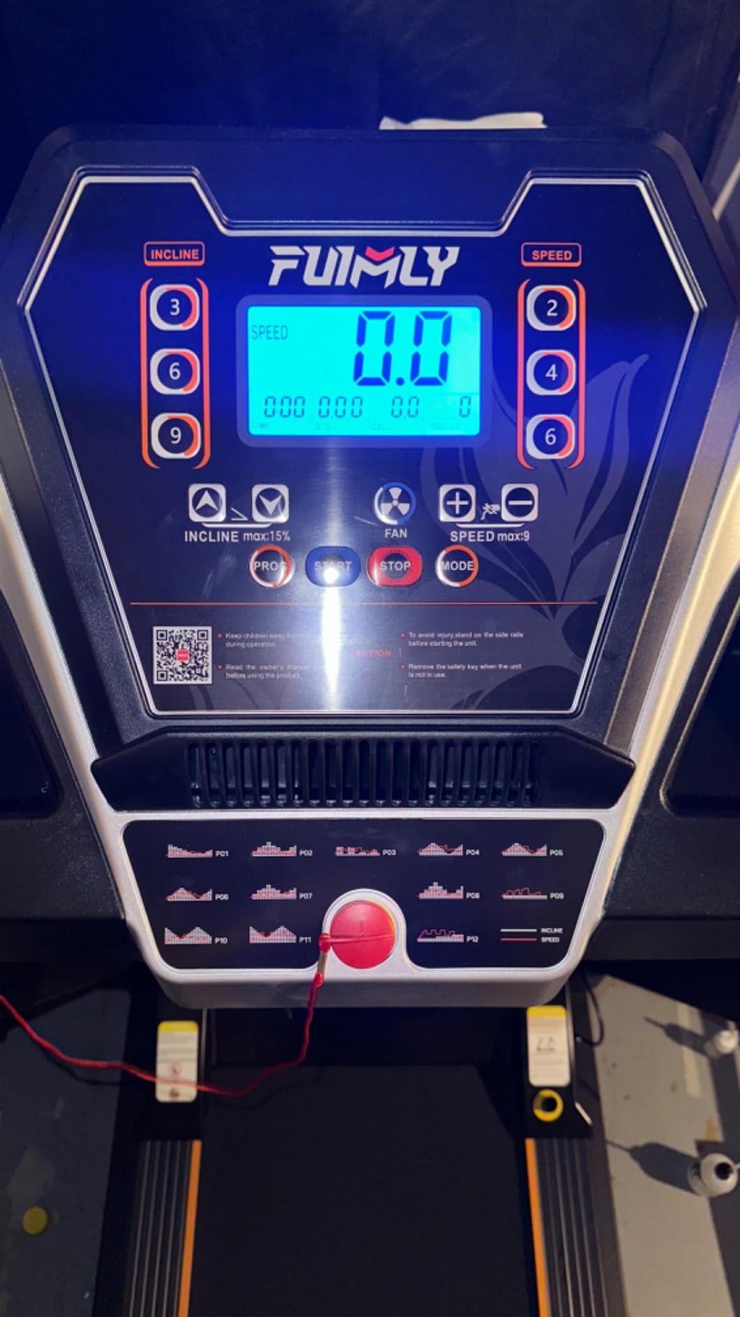 Treadmill with 20% Auto Incline, FUNMILY 4.5HP Heavy Duty Treadmill for Home, 400 lb Weight Capacity Folding Running Machine, Smart Data Monitoring/Shock Absorption/Large LED Display customer photo 1