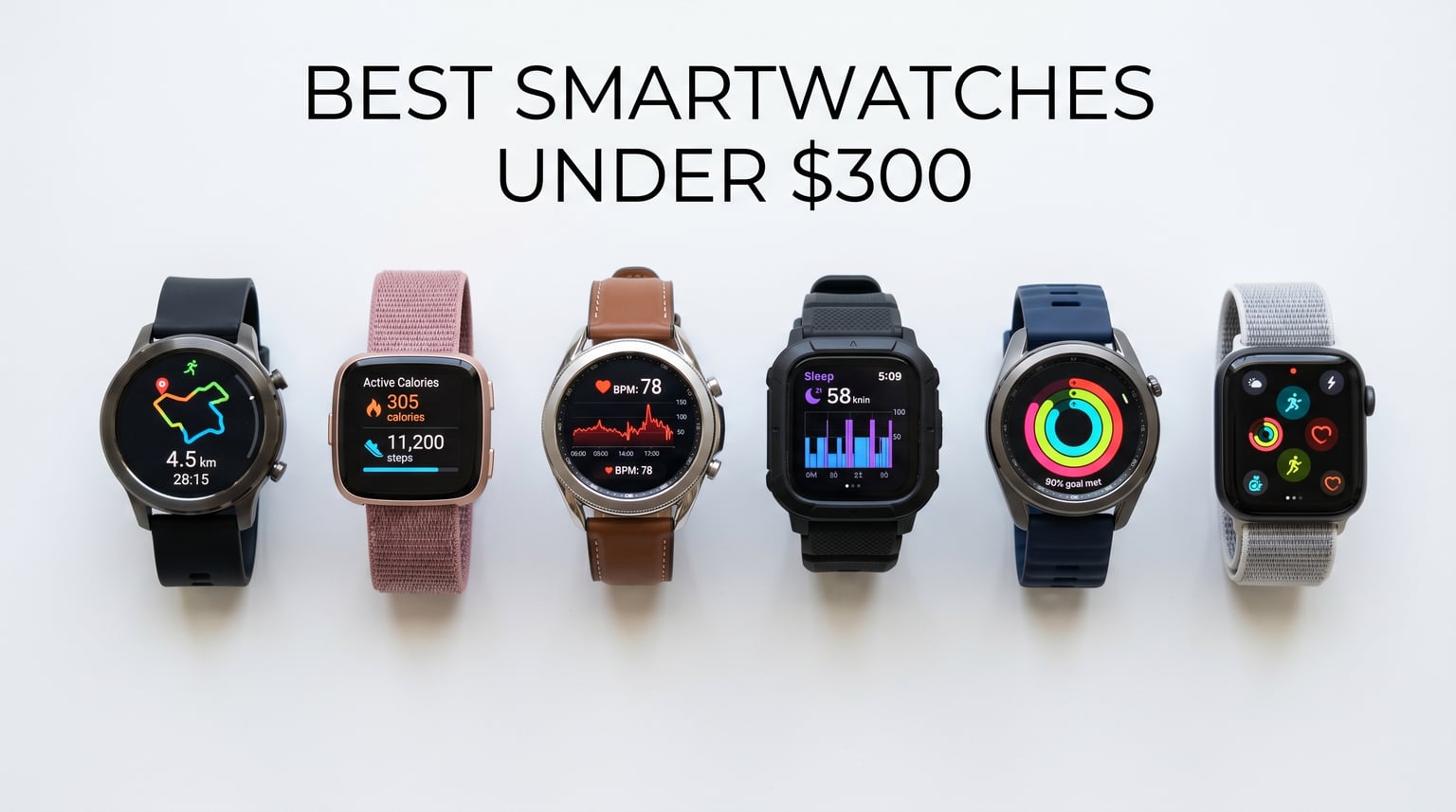 10 Best Smartwatches Under $300 (August 2026) Tested & Ranked