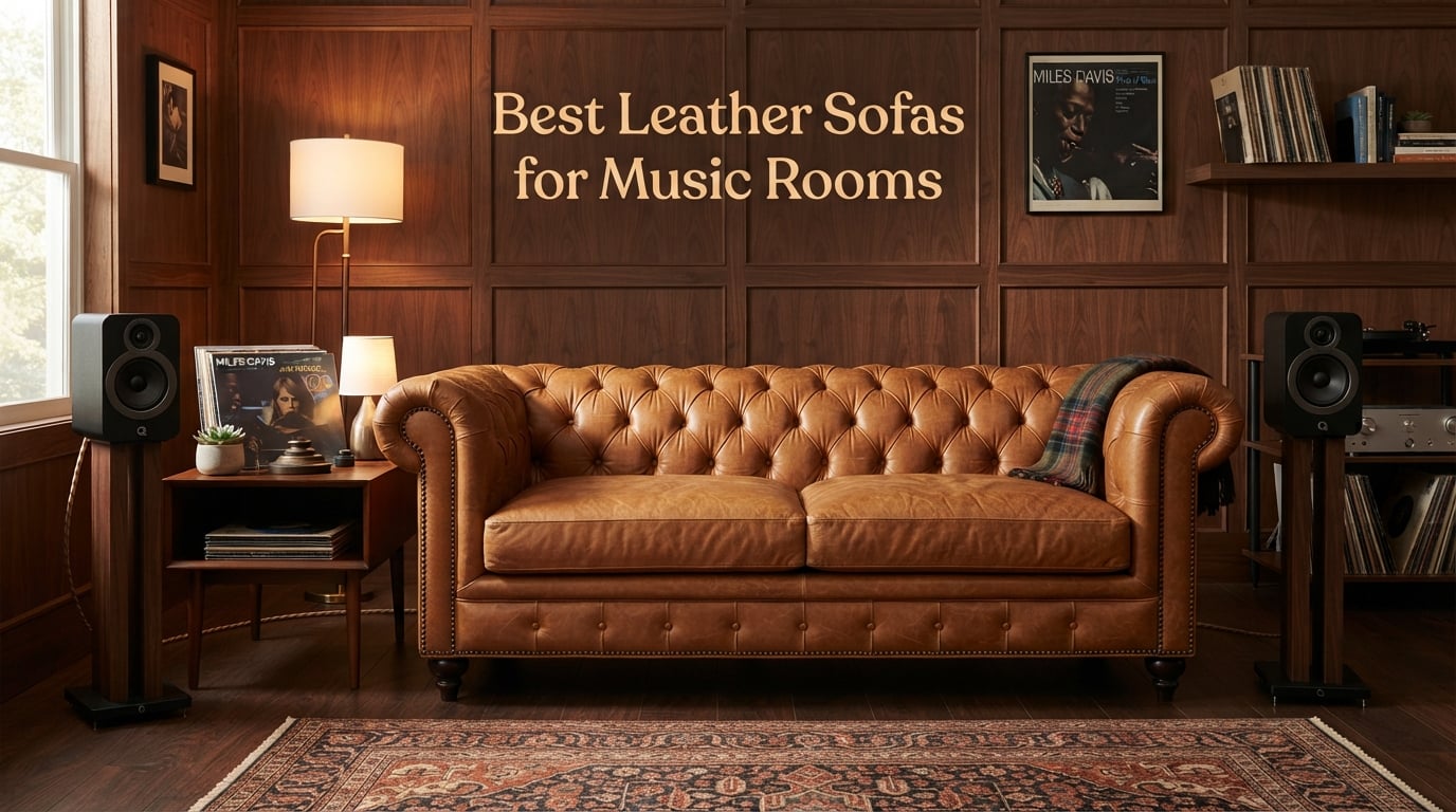 10 Best Leather Sofas for Music Rooms (August 2026) Acoustic Picks