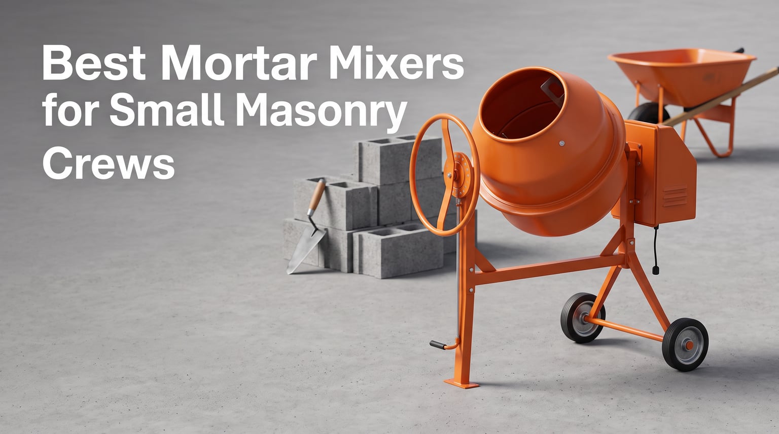 8 Best Mortar Mixers for Small Masonry Crews (August 2026)