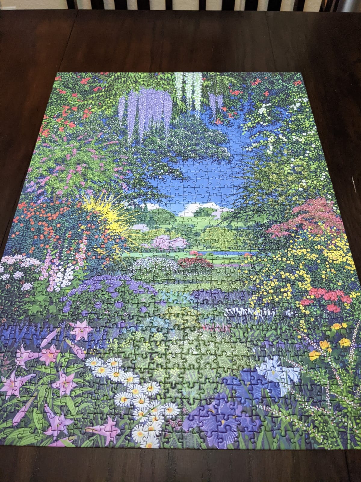 Pomegranate 1000-Piece Jigsaw Puzzle for Adults, Hiroo Isono's Full Bloom, Matte Finish, Snug Fit customer photo 1