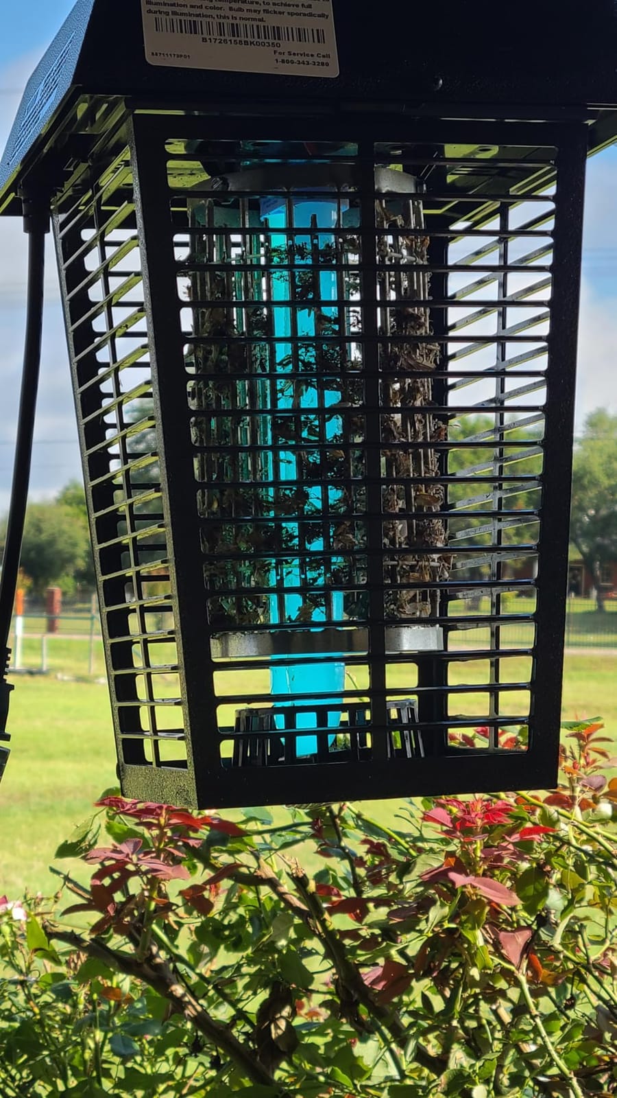 Flowtron Electric Bug Zapper, 1 Acre Outdoor, 40W UV, 5600V Zap, Black | Protects yards, patios, and farms - octenol lure attracts and helps eliminate mosquitoes, flies, and gnats - UL listed customer photo 2
