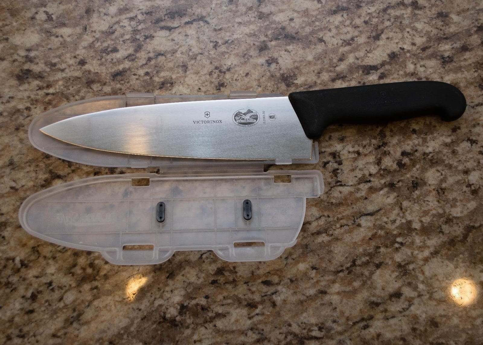 Victorinox BladeSafe Storage Case for 6-Inch to 8-Inch Kitchen Knife Blades | Durable dishwasher-safe plastic sheath protects edges in drawers and knife rolls. Ideal for travel and safe organization. customer photo 2