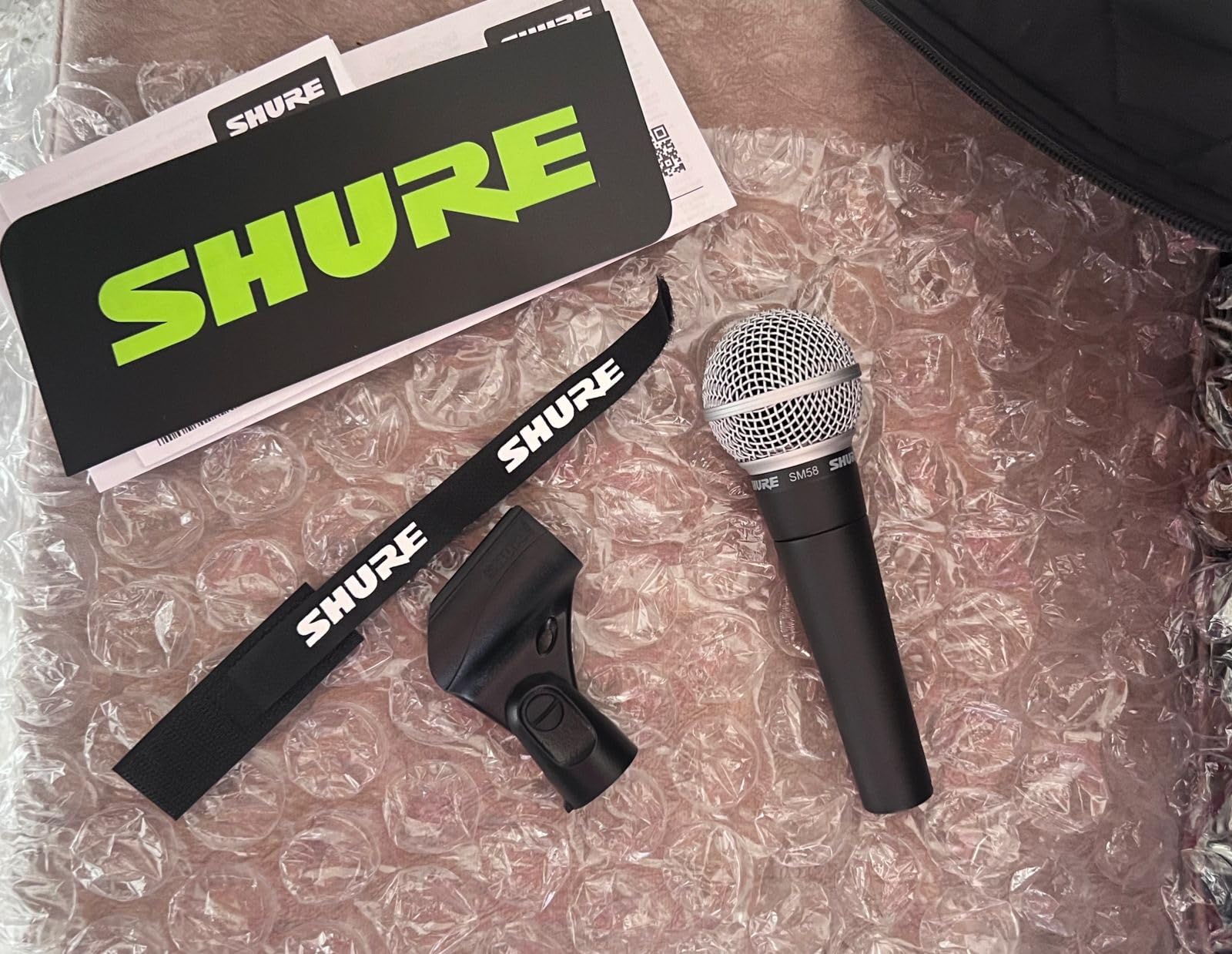 Shure SM58 Pro XLR Dynamic Vocal Microphone | Cardioid dynamic vocal mic for studio and live performance, podcasting and recording; industry-standard sound customer photo 2