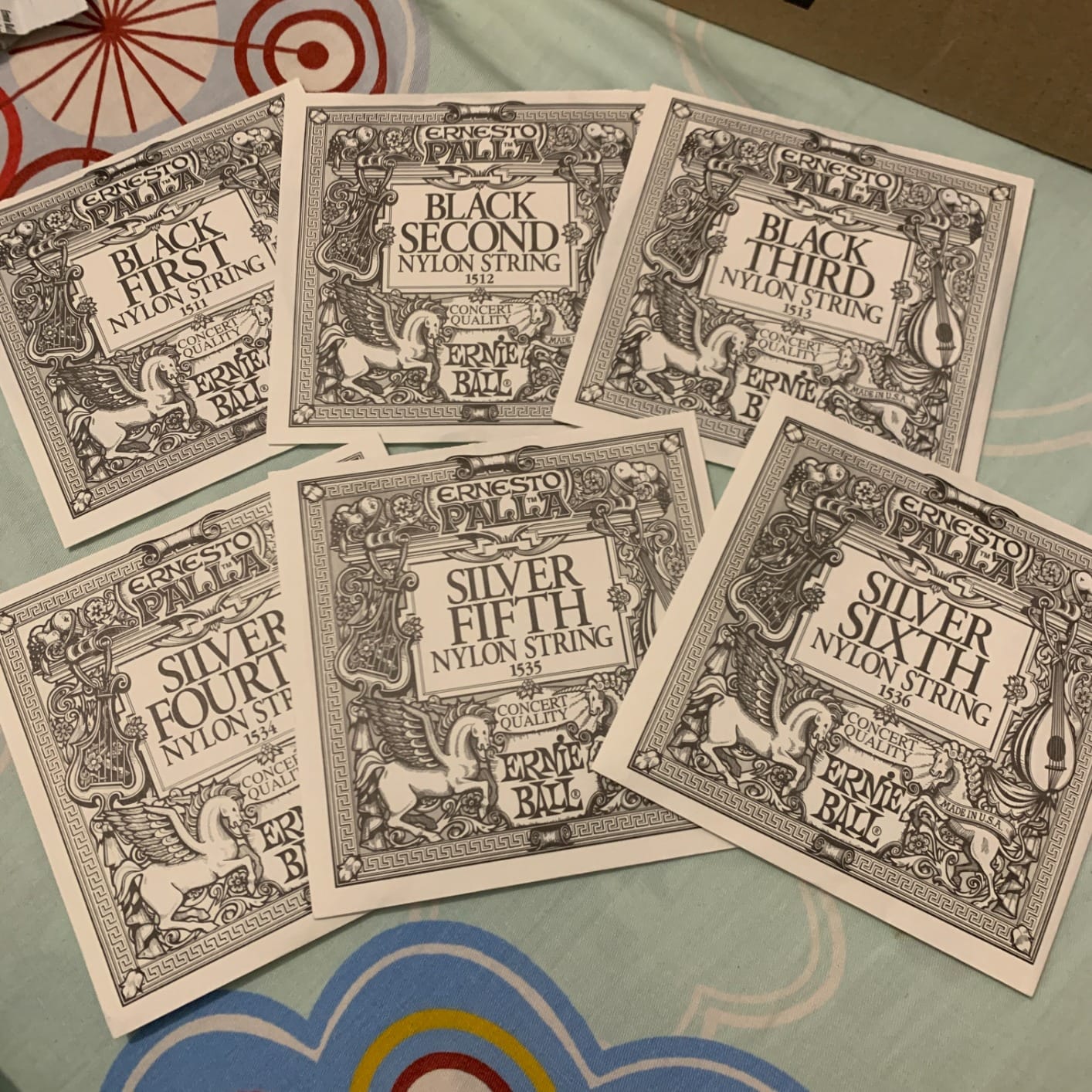 Ernie Ball Ernesto Palla Clear & Silver Tie-On Classical Guitar Strings, 28-42 Gauge customer photo 1