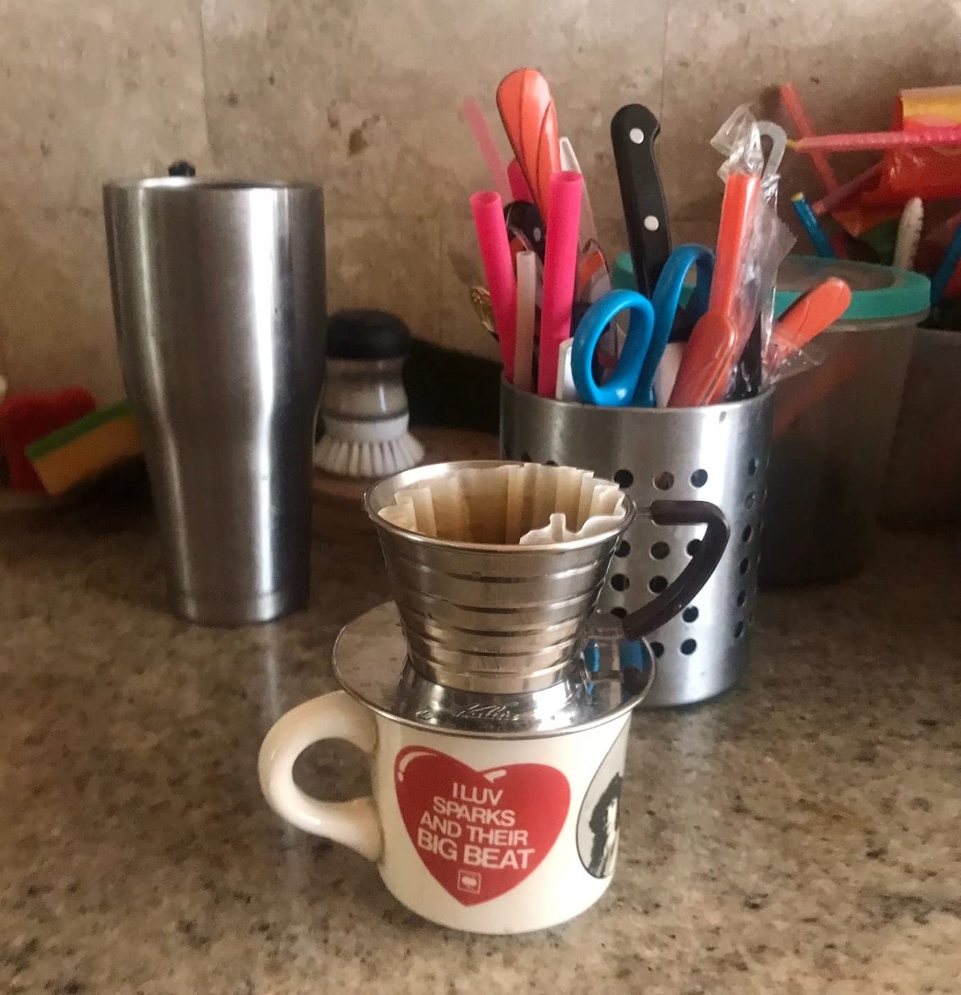 Kalita Wave 185 Drippers, Polished Stainless Steel Pour Over Coffee Dripper, Size 185, 2-4 Cups, Made in Japan customer photo 1